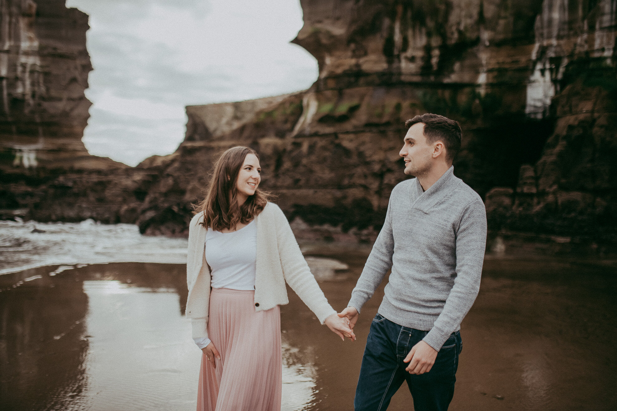 Winter Pre-wedding session on the beach - Kelly &amp; Hayden {Auckland engagement } couples photographer}