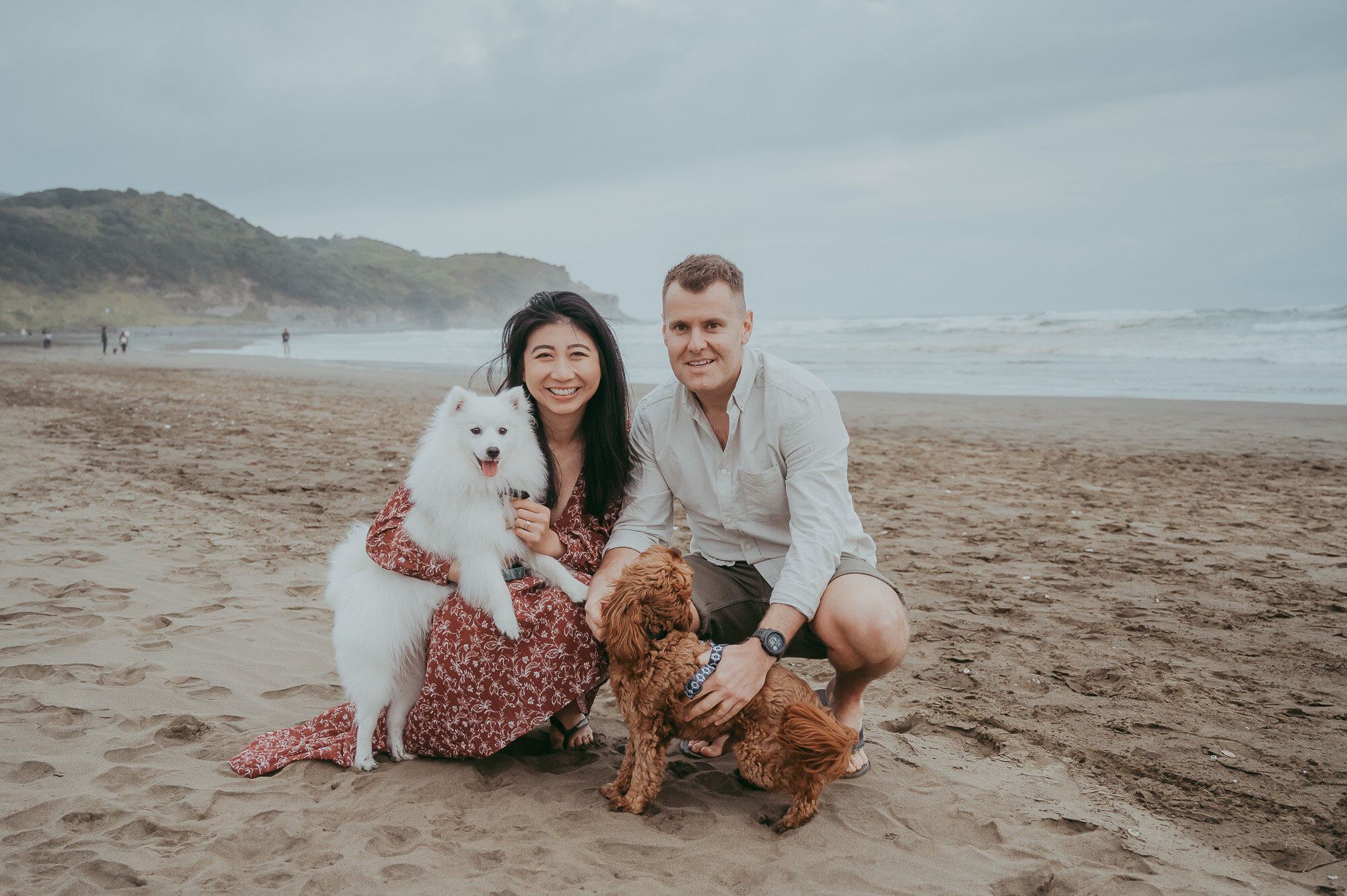 Engagement session with dogs {Auckland wedding - family photographer}