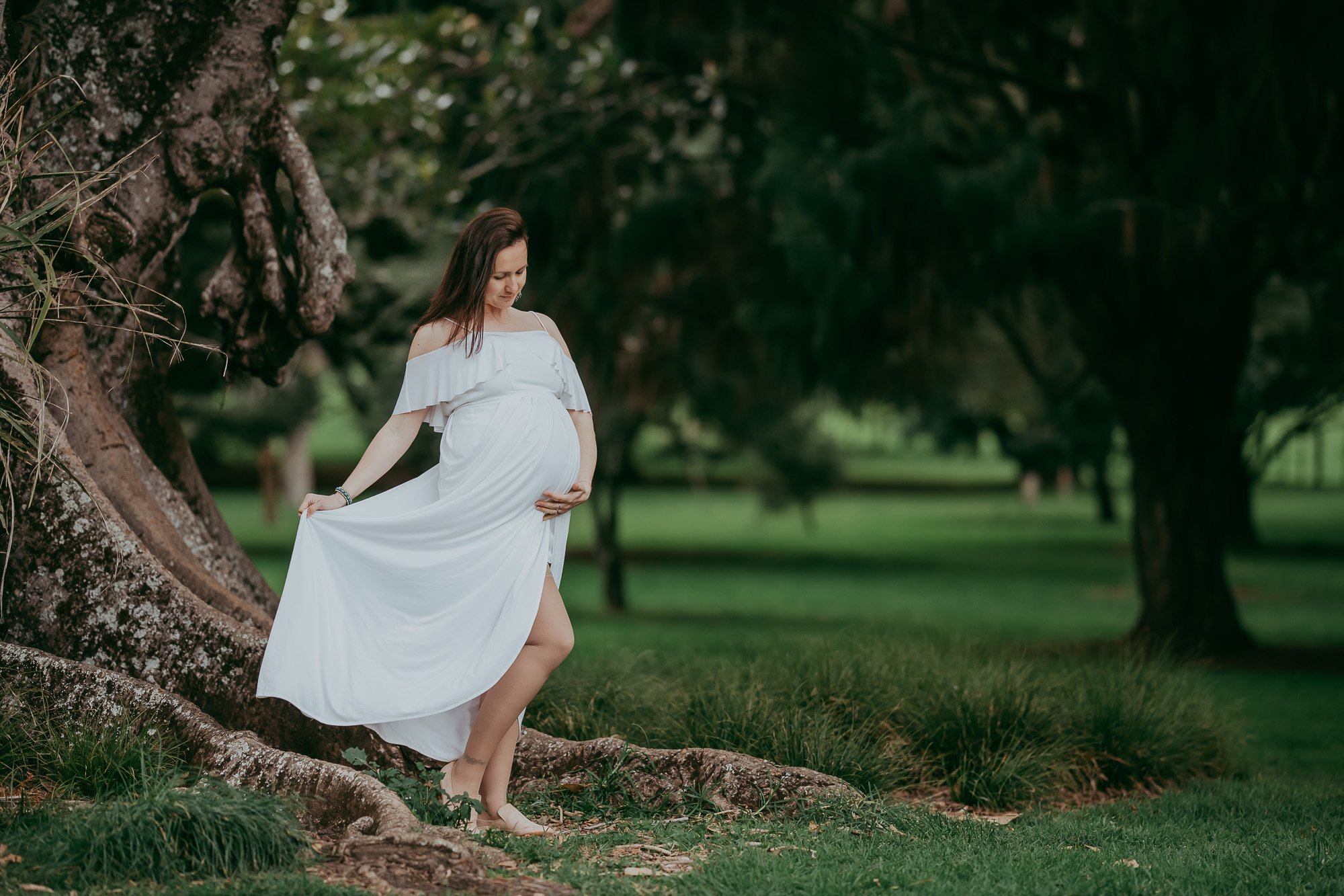 Blossom maternity session in Cornwall park {Auckland family-newborn photographer}