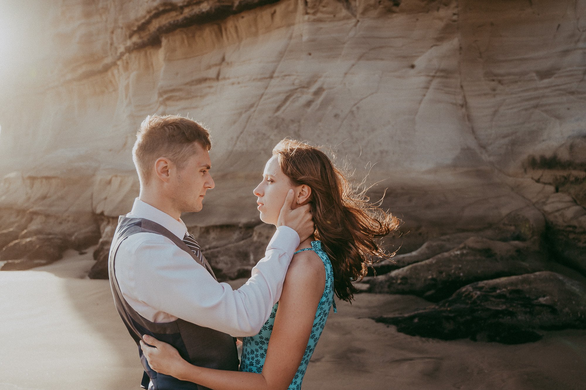 Muriwai Beach post-wedding session: Evgenia and Anton {Auckland engagement - wedding photographer}