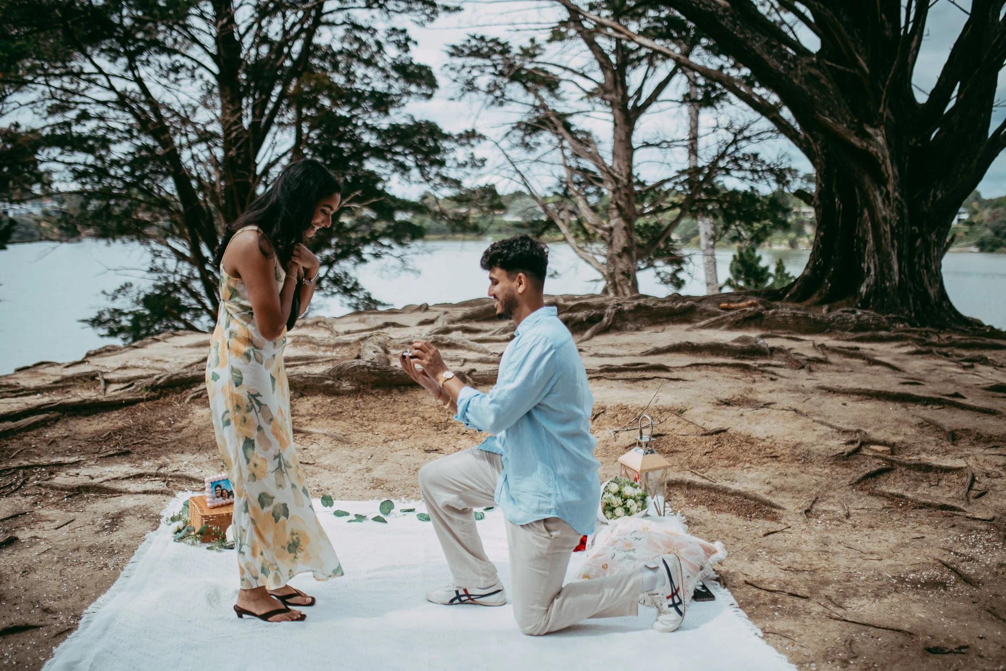 Proposal in Sanders Reserve (Auckland pre-wedding photographer)