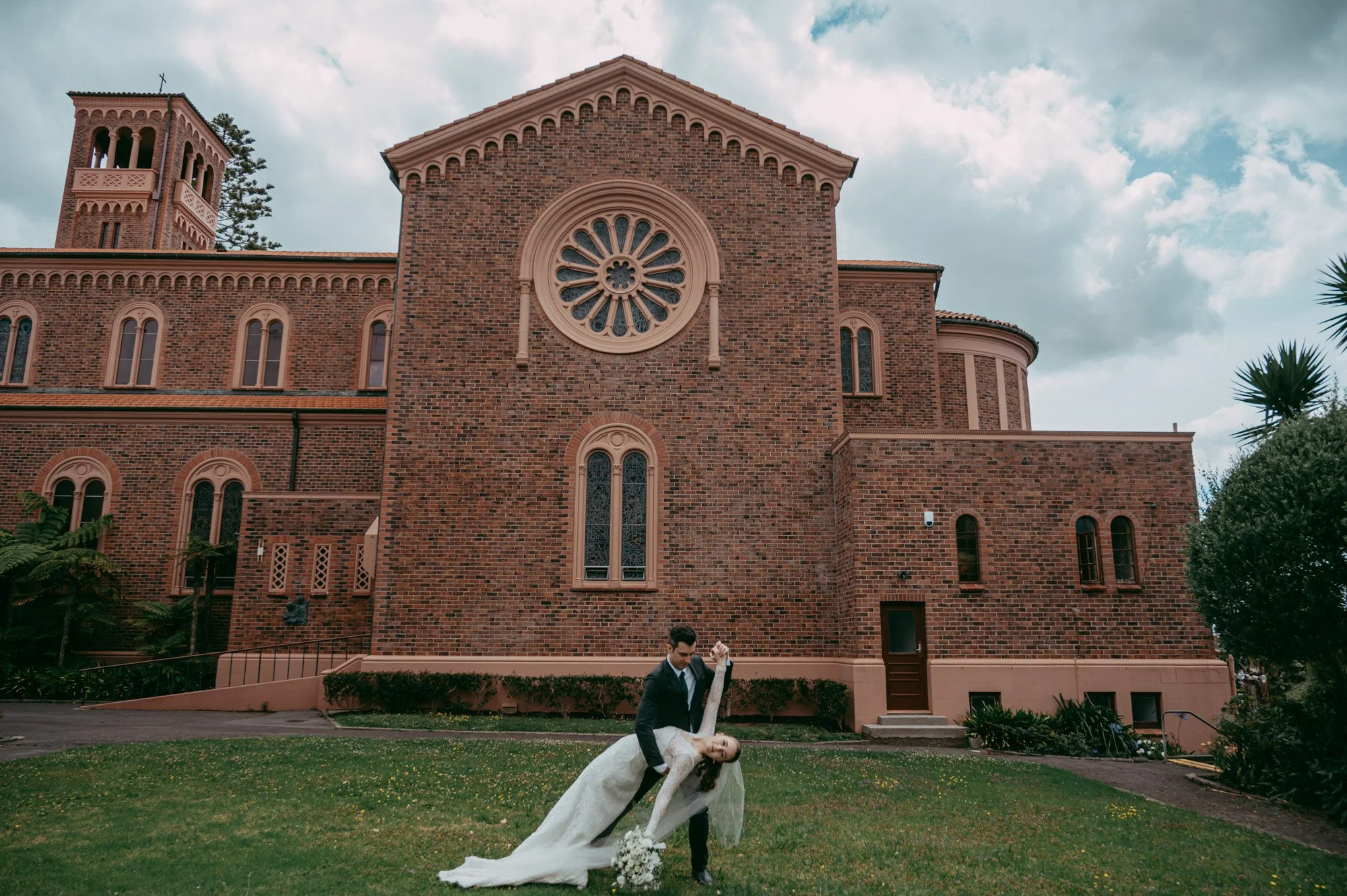 St Michael's church wedding (Auckland photographers) - Kathy and James