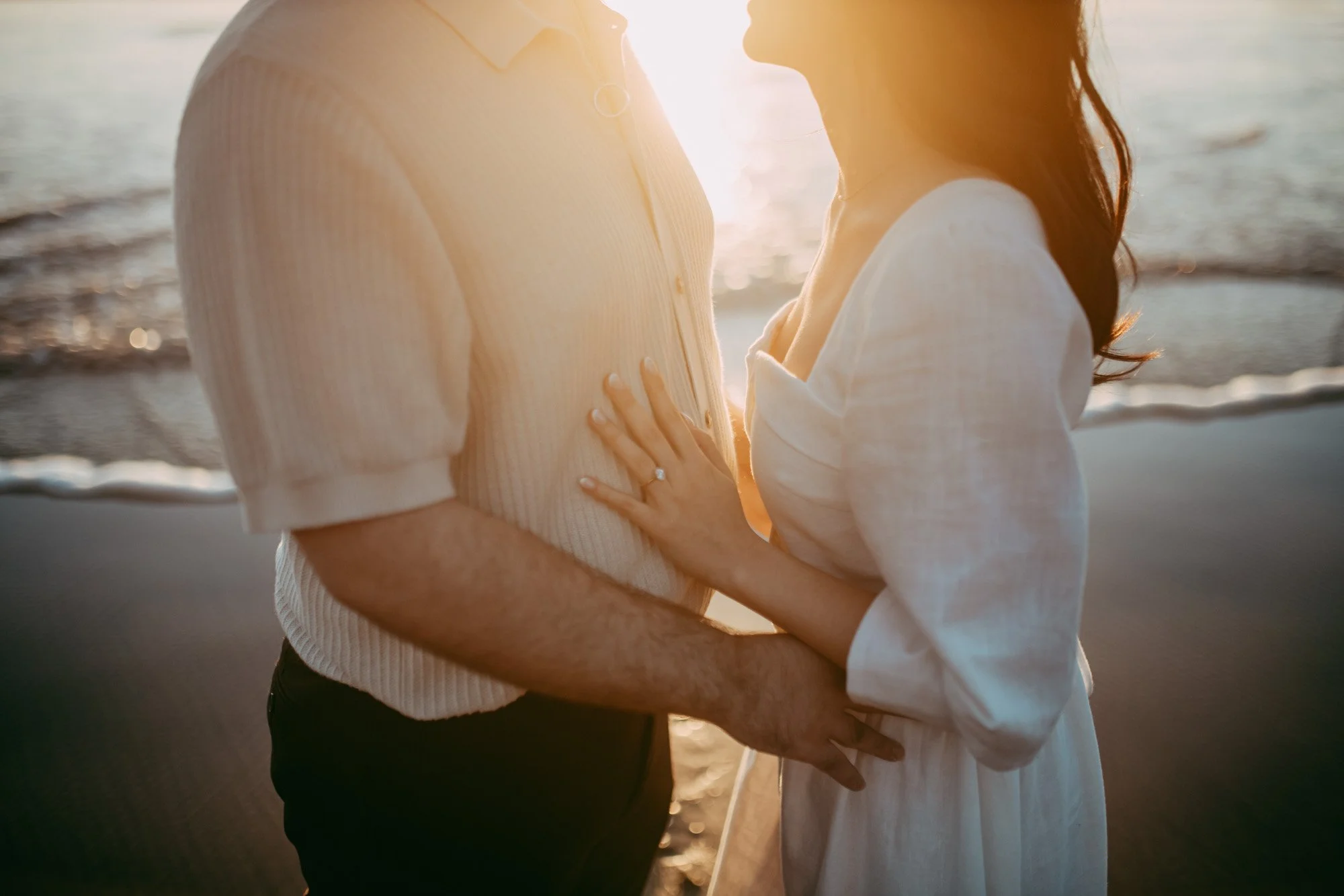 Sunset engagement session - Muriwai forest and beach (Pre-wedding photographers Auckland)