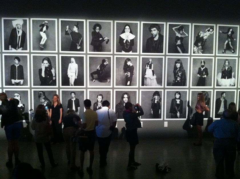 Karl Lagerfeld at the New York exhibition of The Little Black