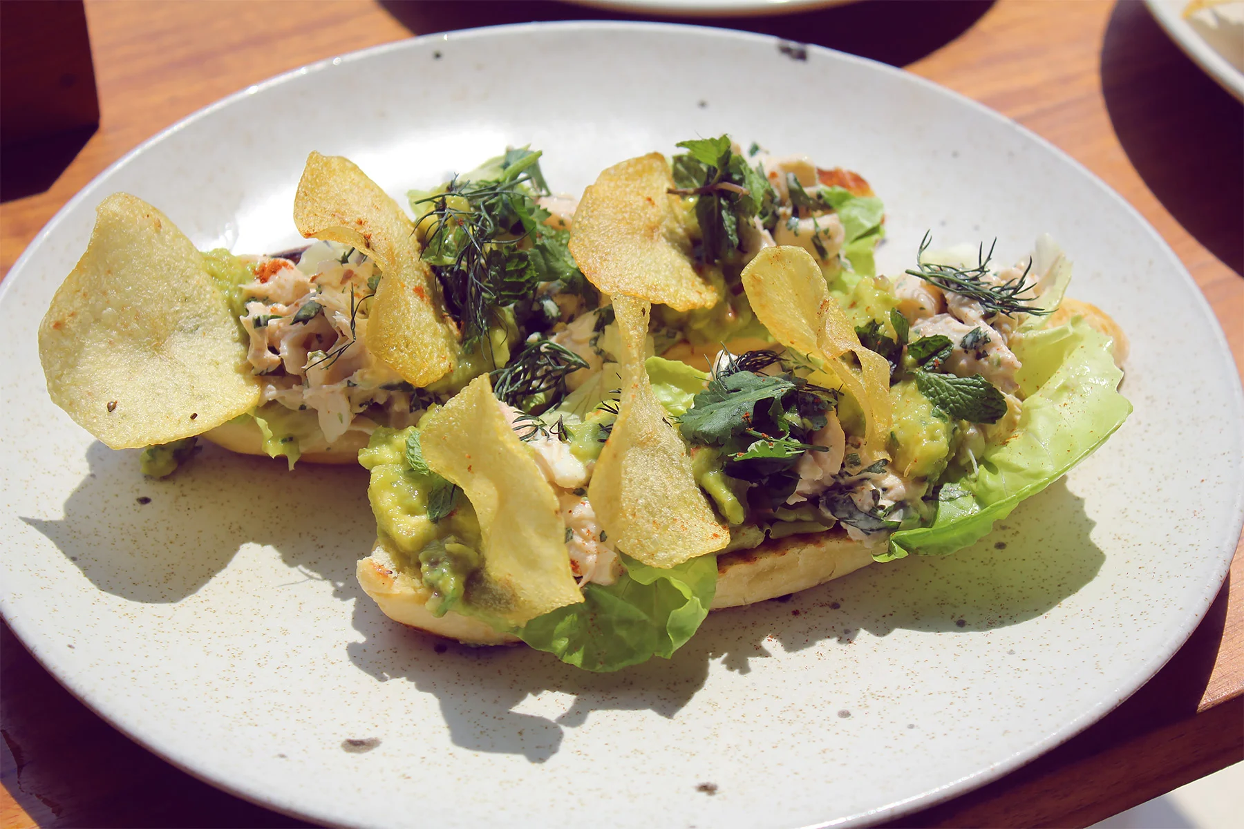 Lobster and Crab Open Roll at Potato Head Beach Club