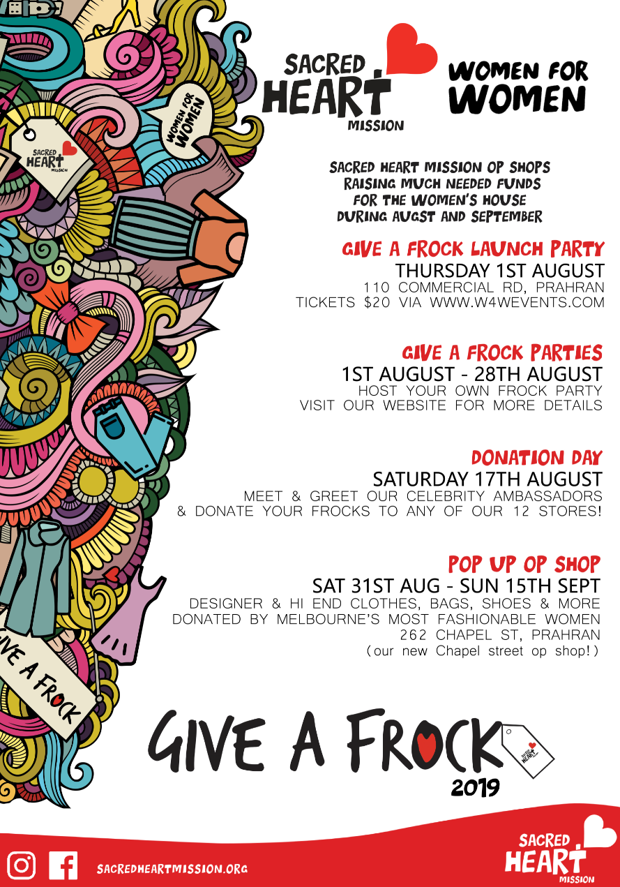 Give a Frock to support women experiencing homelessness