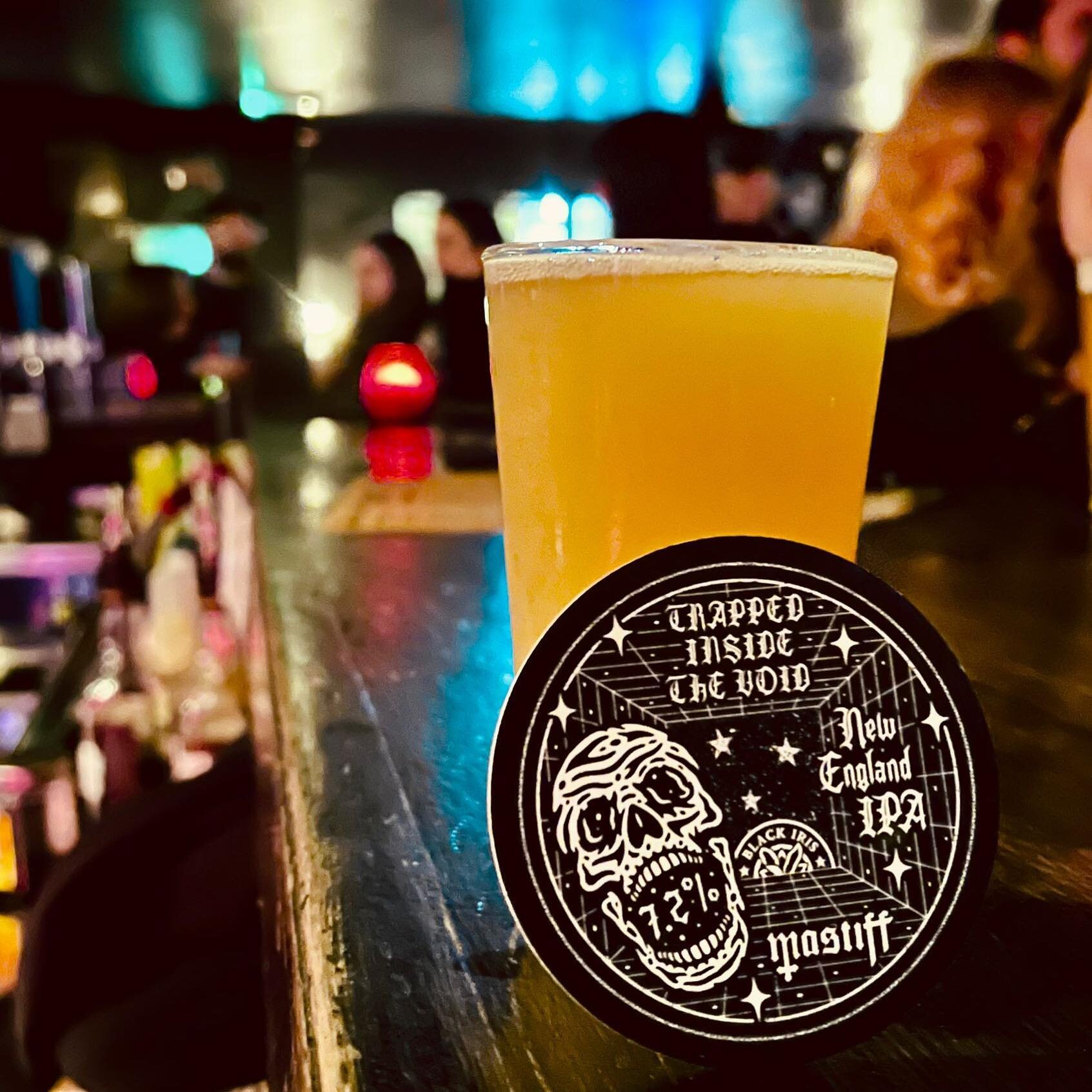 TONIGHT! We have this devilishly delicious concoction streaming from our taps&hellip; @blackirisbrewery have teamed up with Hulligans @mastiffhchc to produce this &ldquo;Trapped Inside The Void&rdquo; nectar&hellip; and seeing as the sludgecore quint