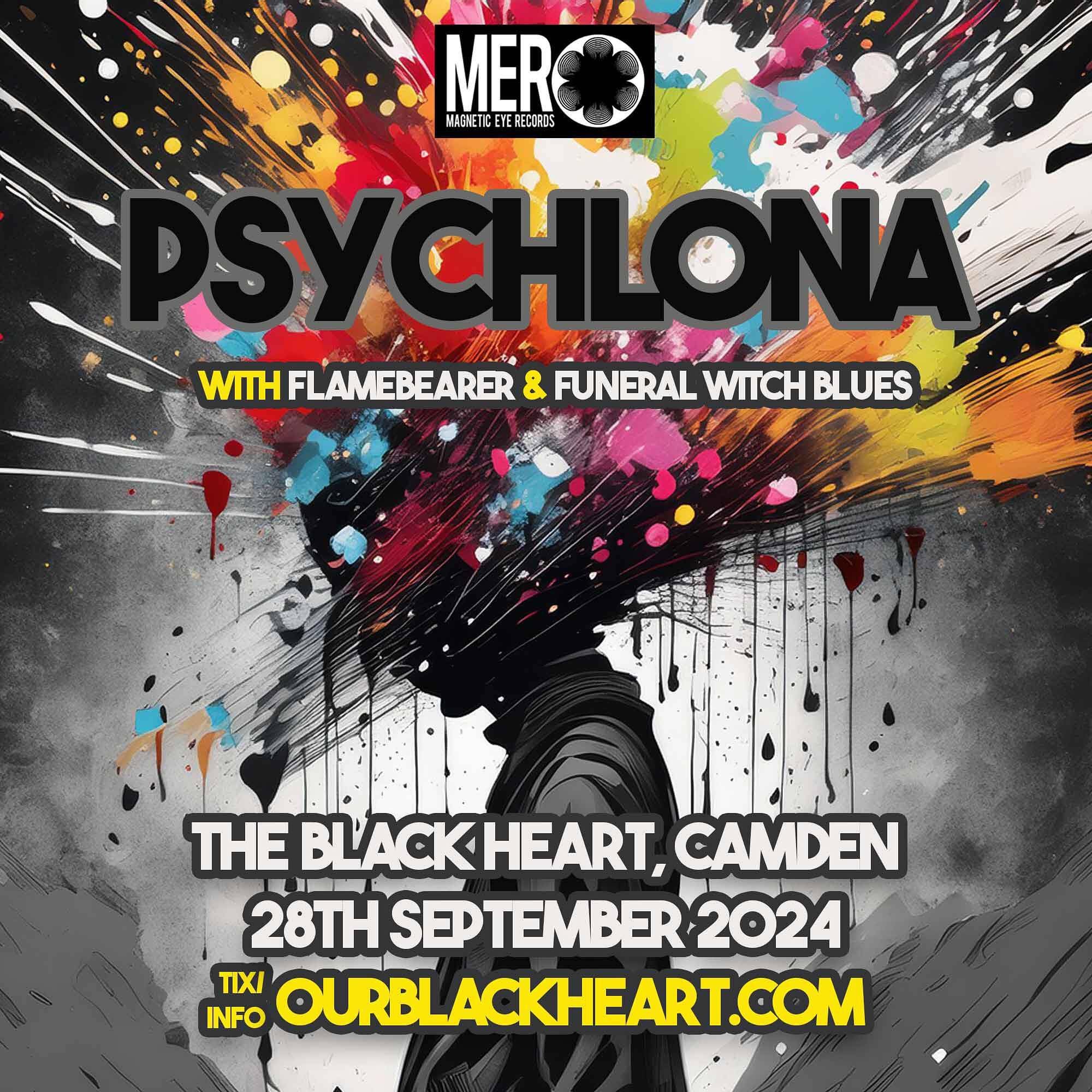 *** NEW SHOW *** Big riff lords @psychlona are back at the Black Heart this September for a mahoosive haze off with London bruisers @flamebearerband and mystic weavers @funeralwitchblues &hellip; tix are on sale now so go geddum !

#stonerboner #psyc