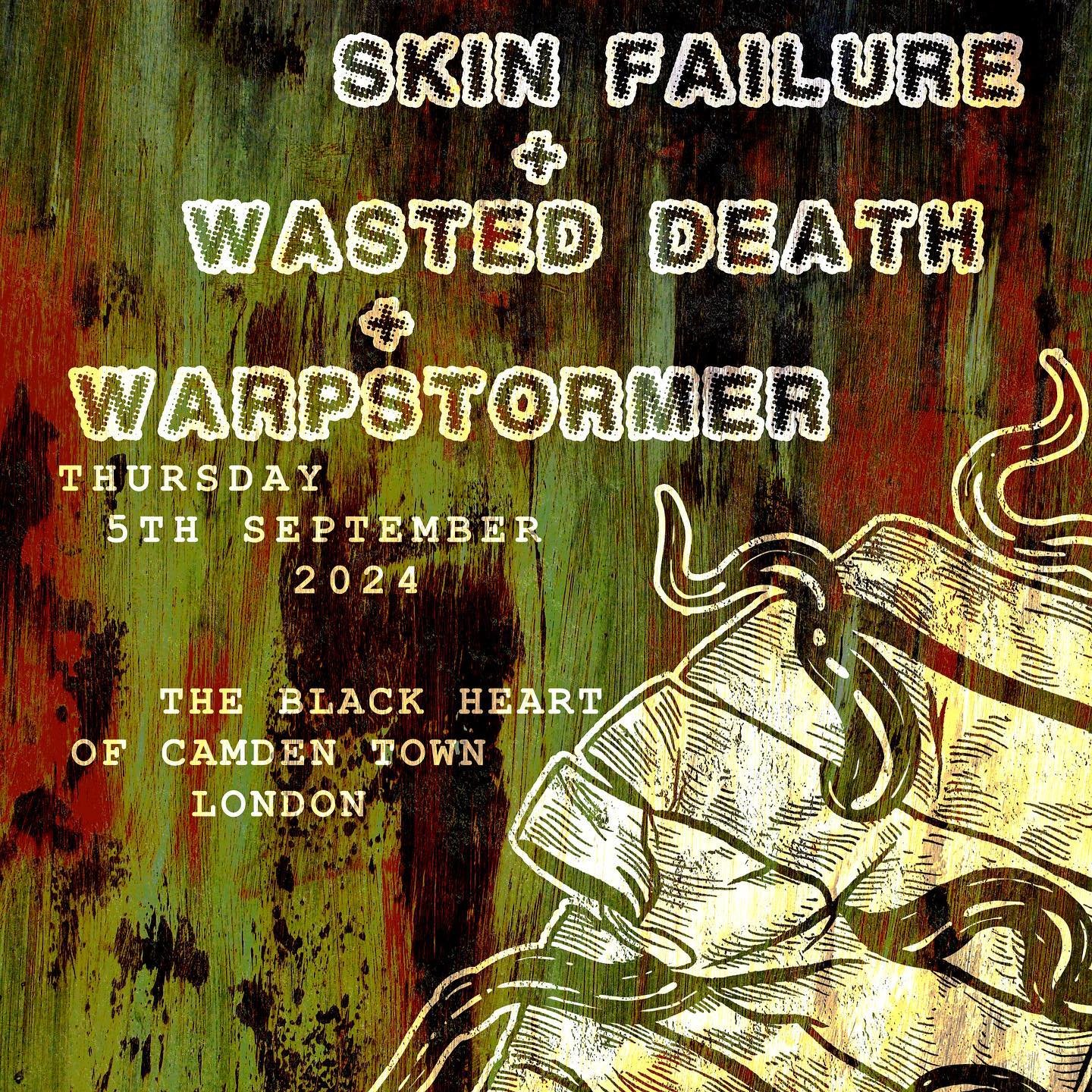 @human_disease_promo have put together one hell of a mish-mash triple-threat for you &lsquo;orrible lot in September as speed-metal lunatics SKIN FAILURE, filth-punks WASTED DEATH and stoner-thrash monsters WARPSTORMER join forces for what promises t