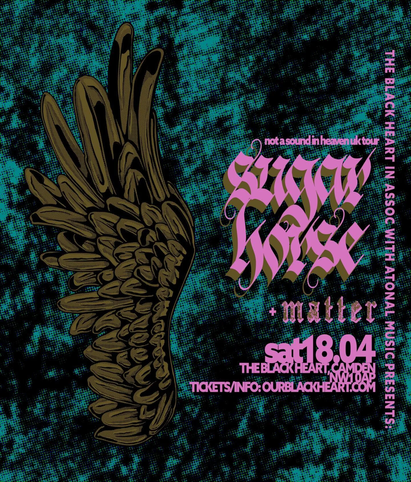 This weekend, join us for the crushing, undefinable sounds of @sugarhorse.are.awful as their waves roll through us on Saturday night, support coming from the newly spawned @matter_doom &hellip; get over to DICE now to get set, it&rsquo;s gonna be a r