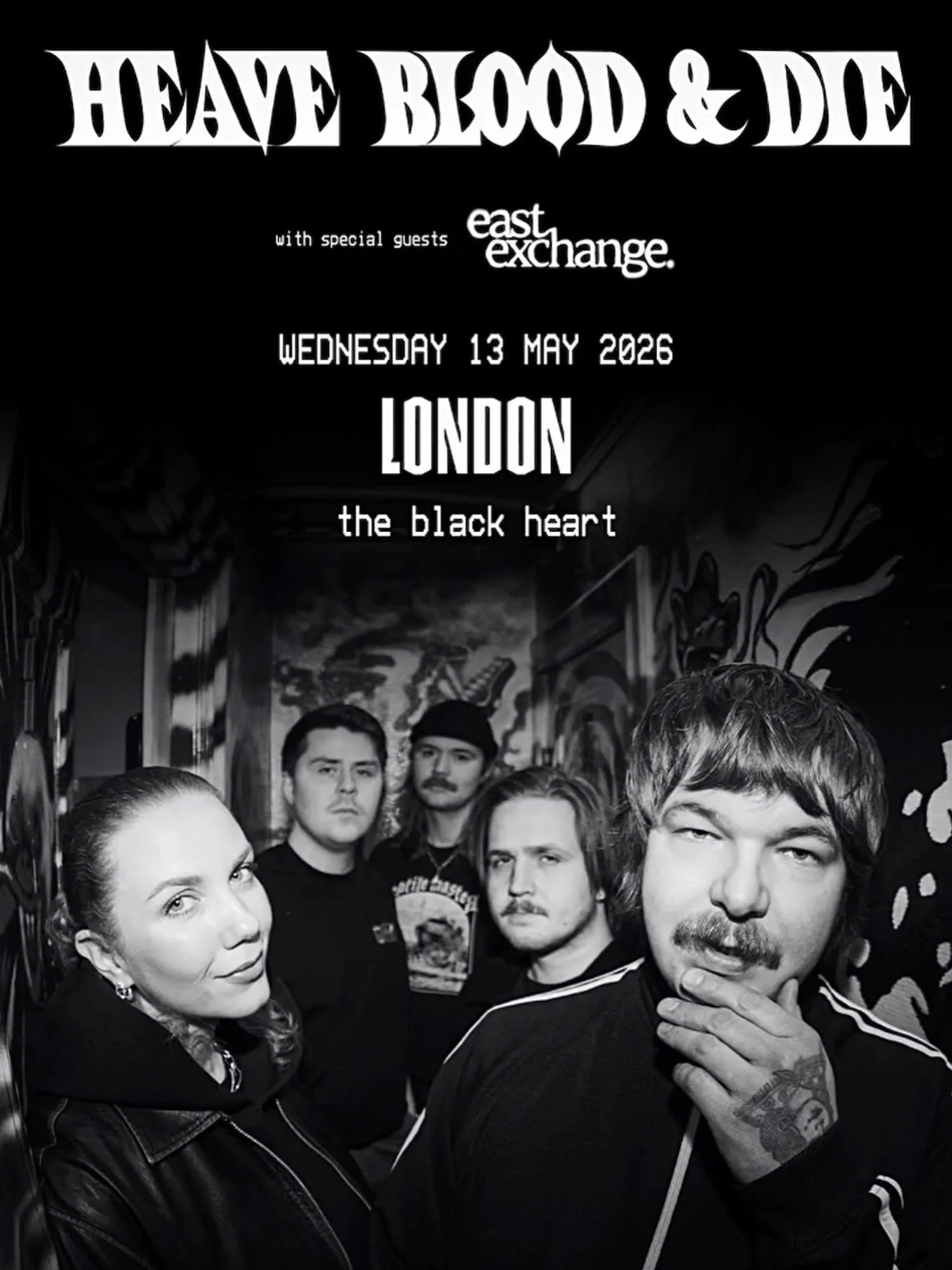 TONIGHT ! @heavebloodanddie + @east_exchange.band &hellip; TIX AVAILABLE OTD