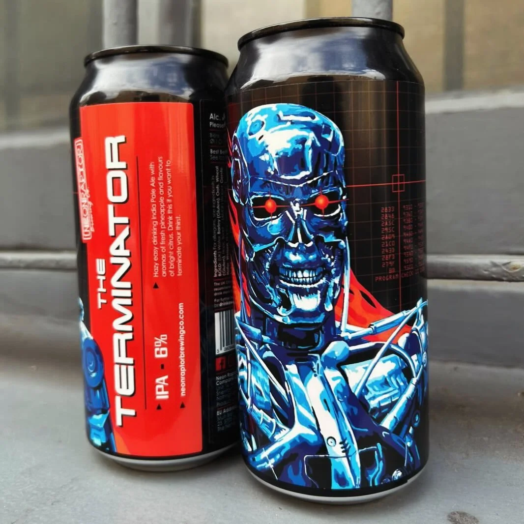 Come with me if you want a Bev 🤖🤖

Judgement Day is upon us! A fresh drop from @NeonRaptorBrew has arrived, including this  cybernetic delight &ldquo;THE TERMINATOR&rdquo; a 6% New England IPA 🦾🦾

One for the beer heads and movie buffs. Swing buy
