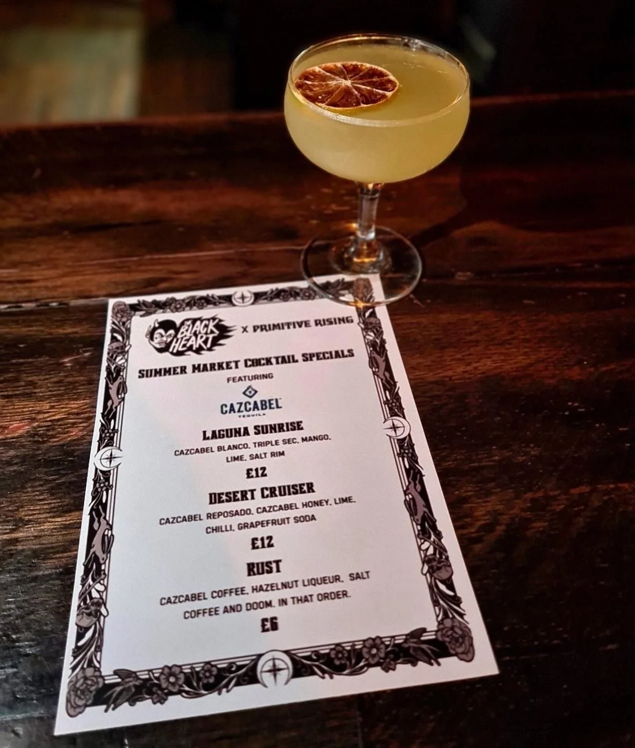 We&rsquo;ve teamed up with @cazcabeltequila to bring you this trove of special drinks to enjoy while you peruse our Summer Market!

Two cocktails and a shot, featuring the return of everyone&rsquo;s favourite Desertfest drink: The Desert Cruiser!
