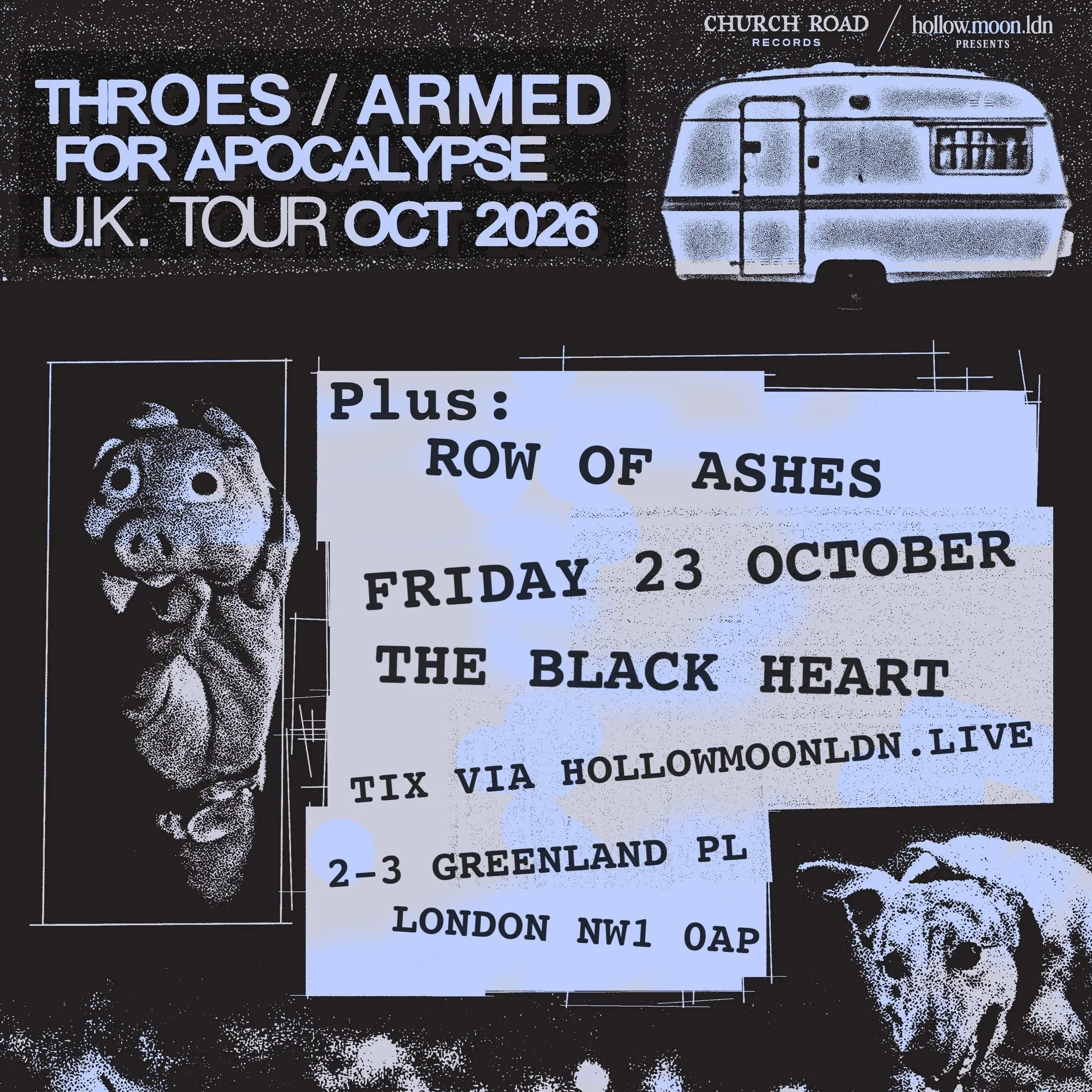 THROES / ARMED FOR APOCALYPSE / ROW OF ASHES / DOTHE