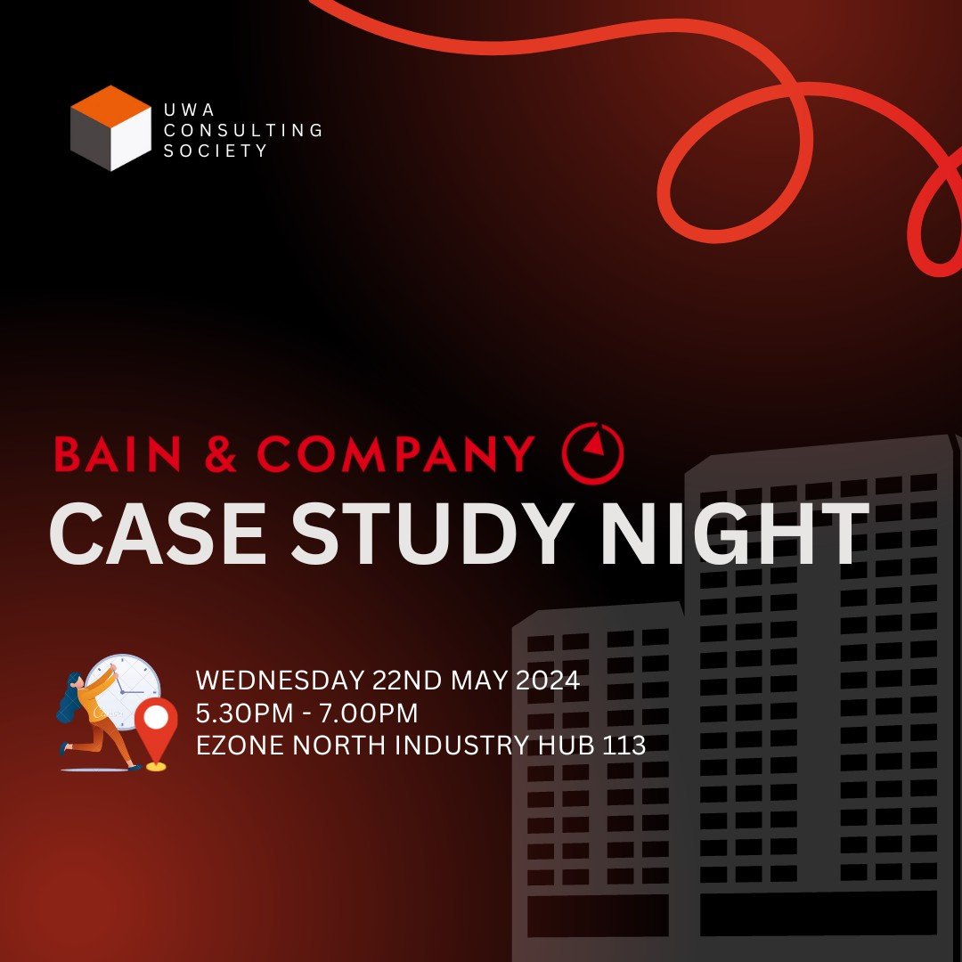 Are you ready for an interactive and informative event? 🔥

Join us for the &quot;Case study night&quot; with Bain &amp; Company, one of the top three consulting firms in the world. Hear firsthand from consultants about their existing projects and ca