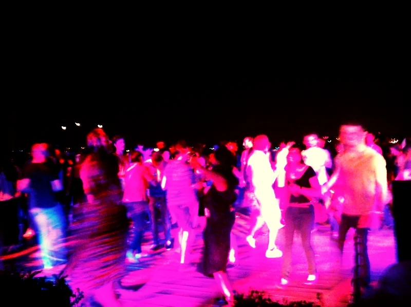 dancing on the deck at ICA first fridays (sonya kovacic)