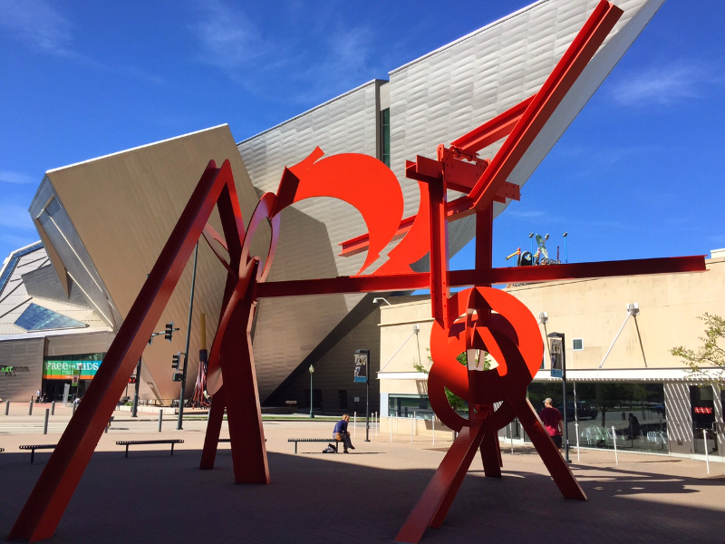 sculpture: lao tzu outside denver museum of art (sonya kovacic)