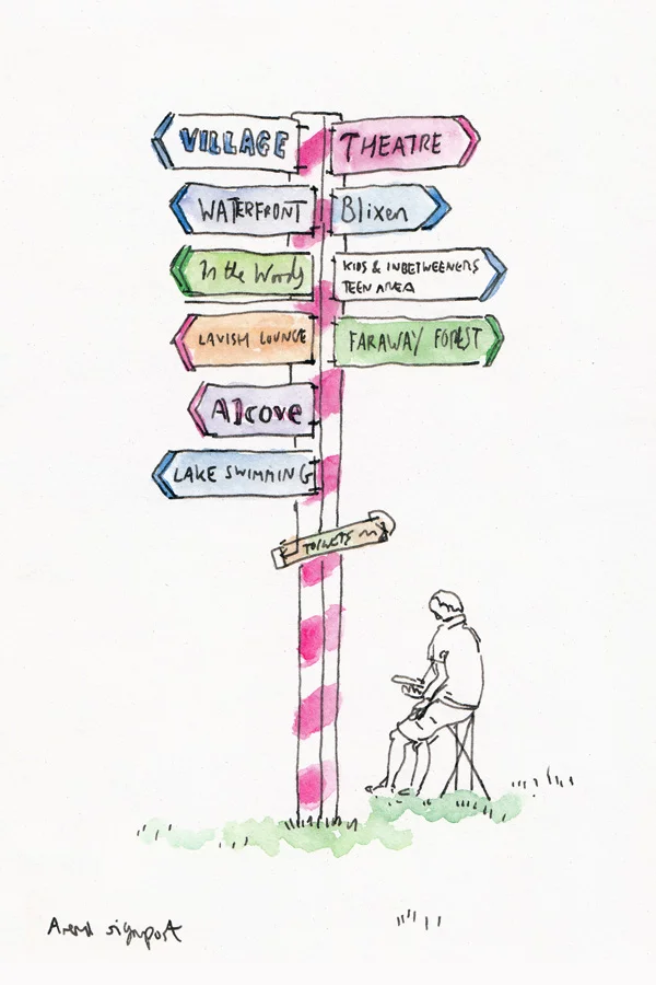 Arena signpost