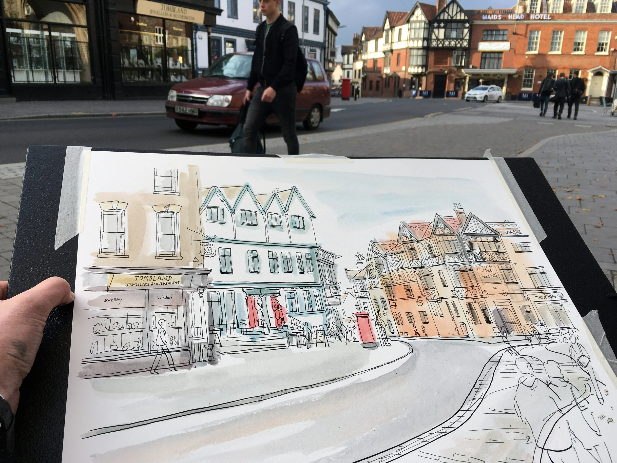 Tombland, Sunday afternoon