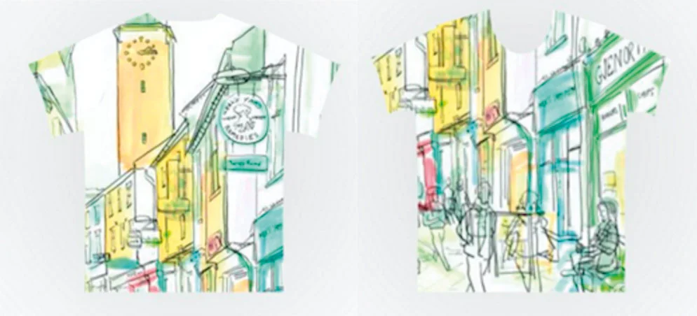 Initial visual of the T-shirt design