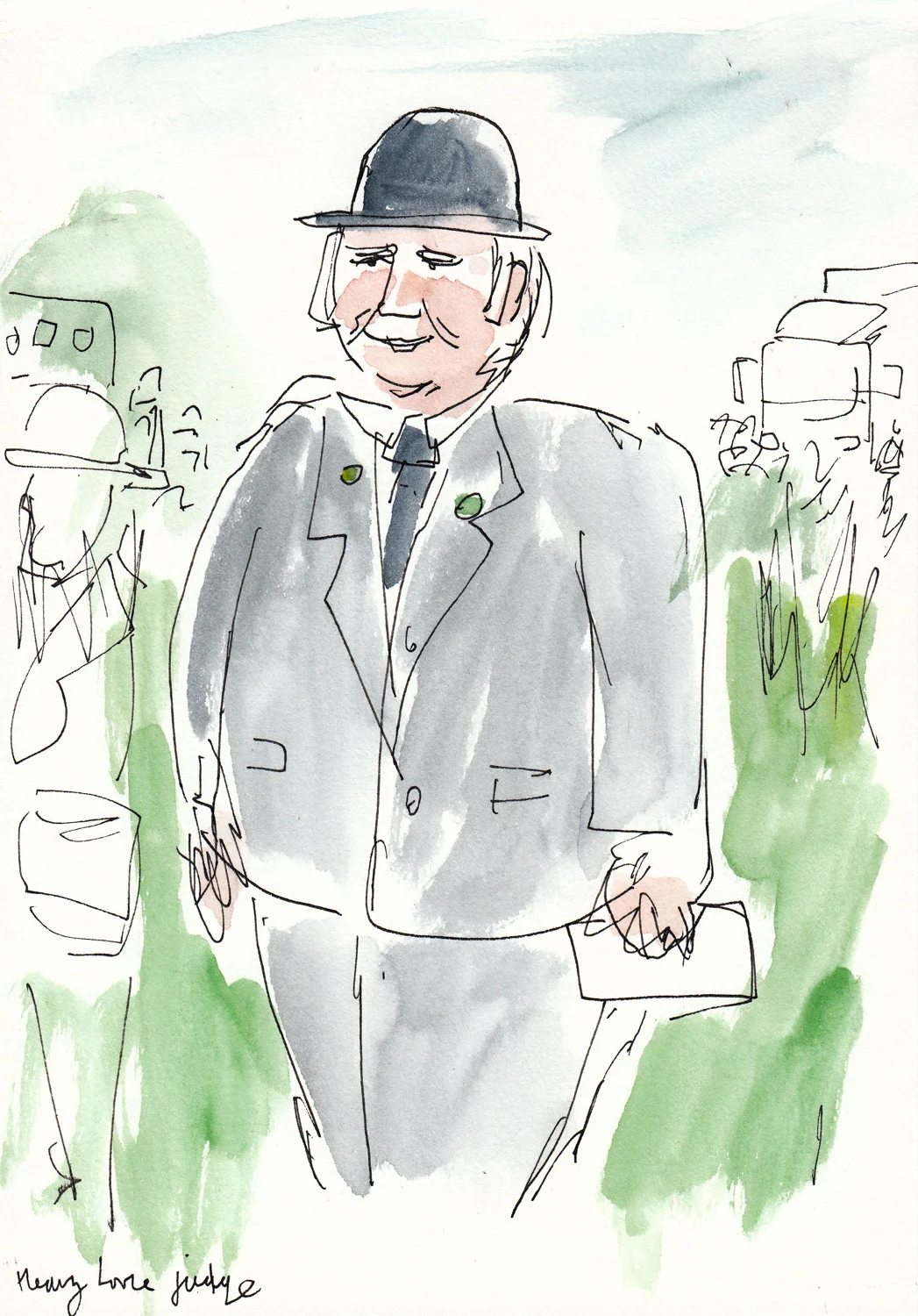 Judge during horse show