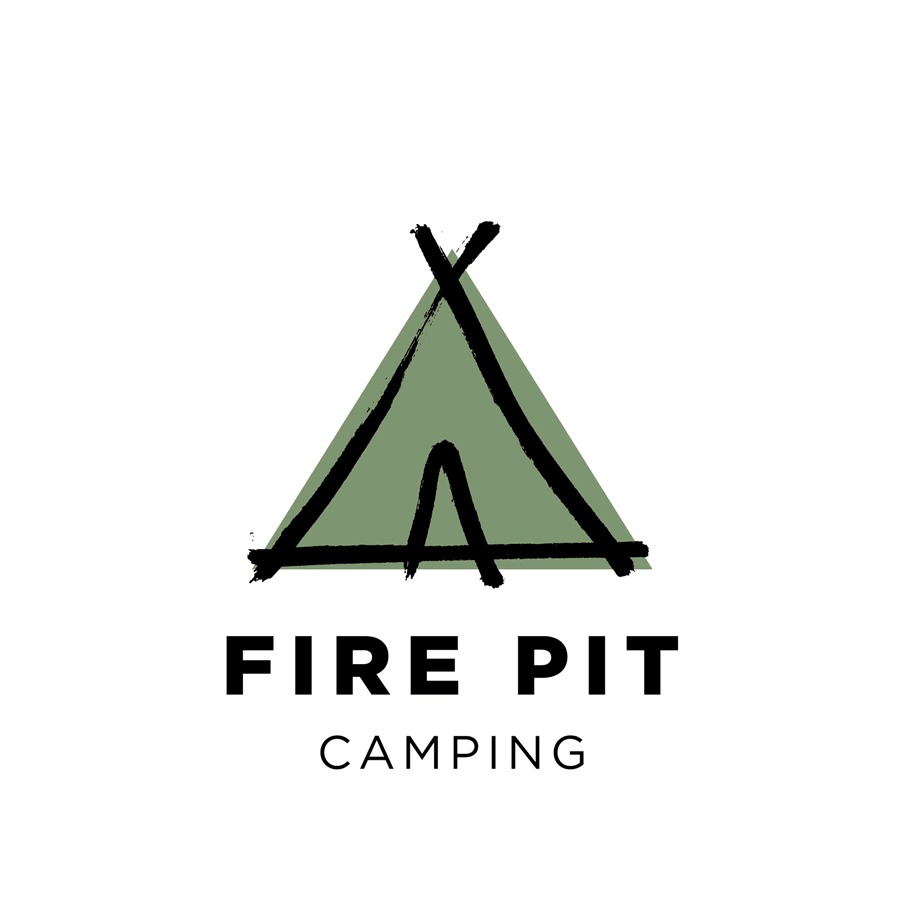 Logo illustrations for The Fire Pit Camp
