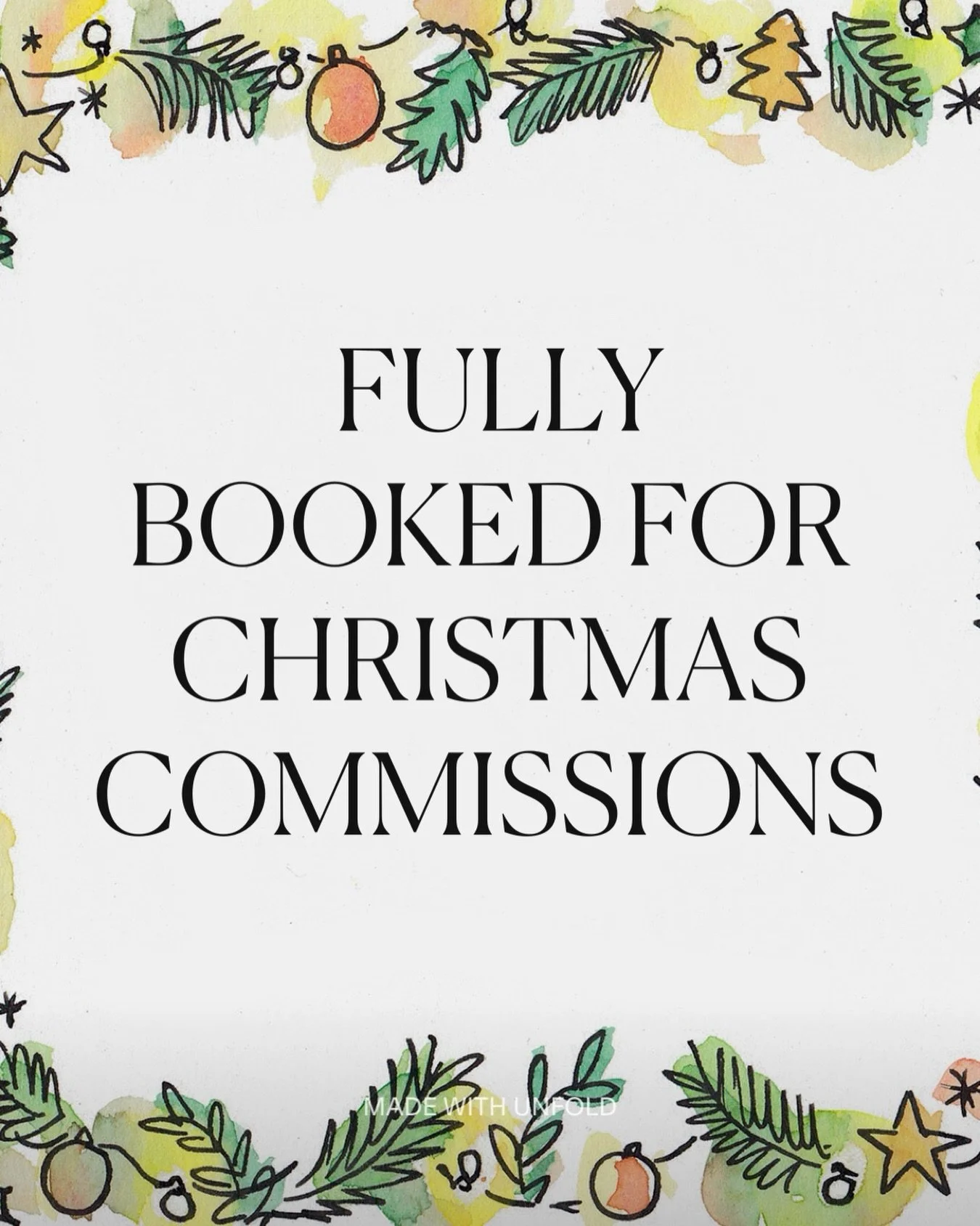 Just a quick post to say that I&rsquo;m now fully booked for commissions in time for Christmas. For all new enquiries and bespoke illustration orders these will be completed in the new year. Thank you!