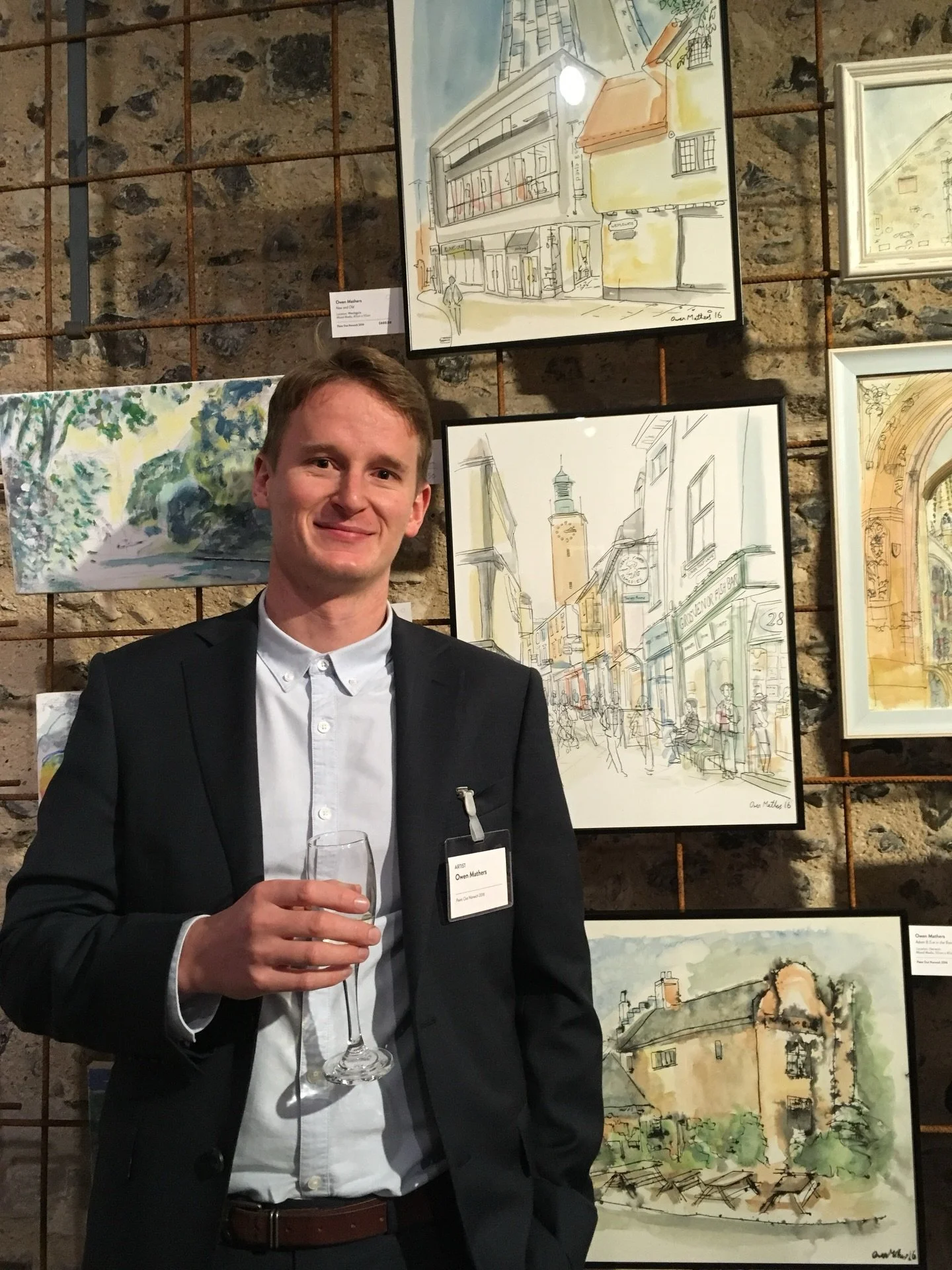 Jumping on this 2016 trend, it was a big year for me:

1. I entered &lsquo;Paint Out Norwich&rsquo; a plein air three day art competition and my work was displayed at Norwich Cathedral. Artworks had to made on location and I learnt a lot about workin