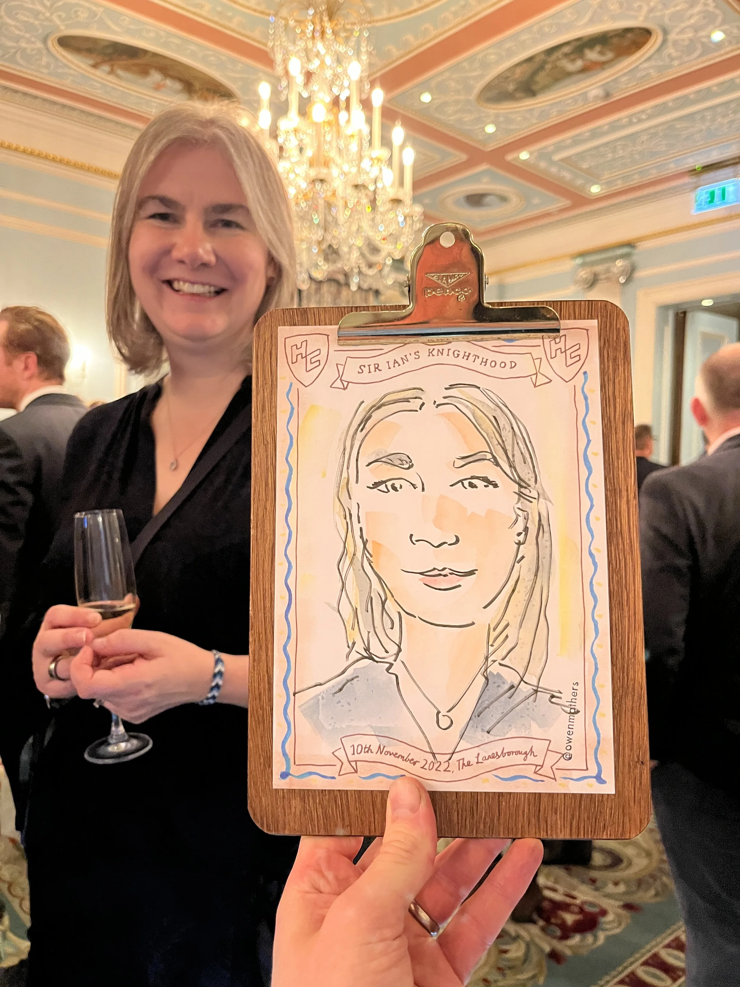 Live corporate event portrait