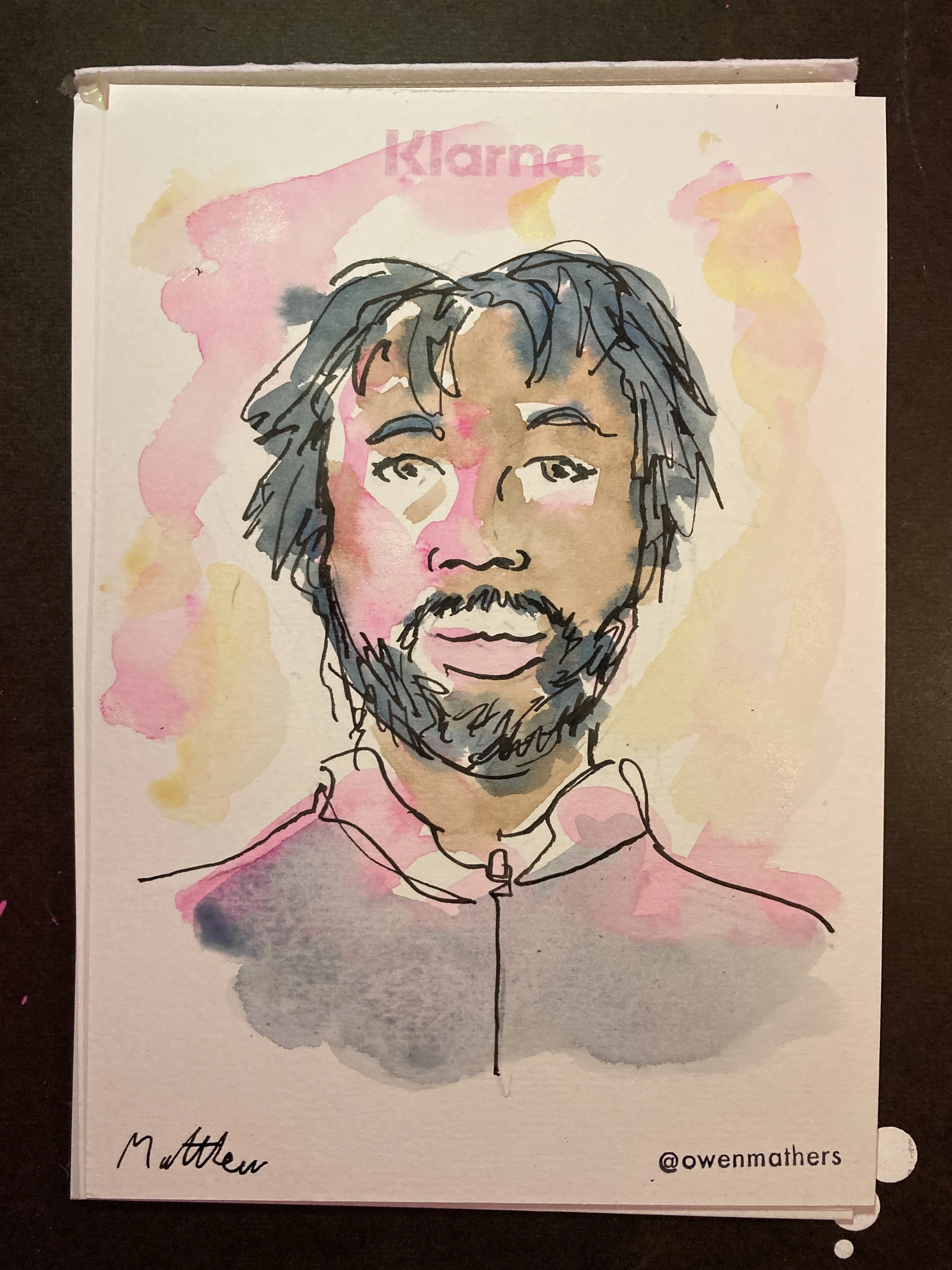 Live event portrait example