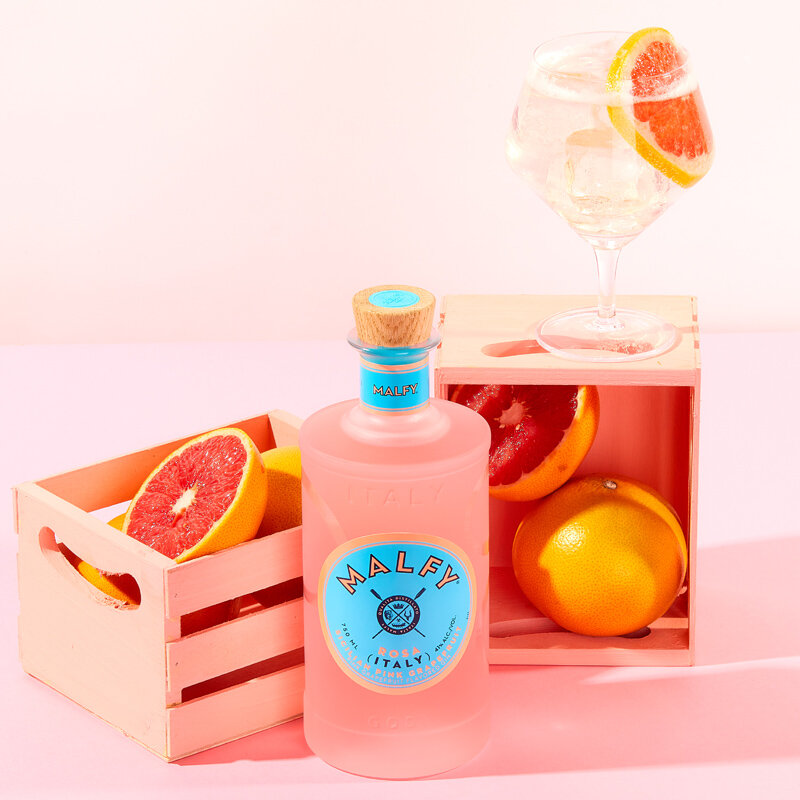 Malfy Gin beverage photography by Frankie Marin and Artisan Council