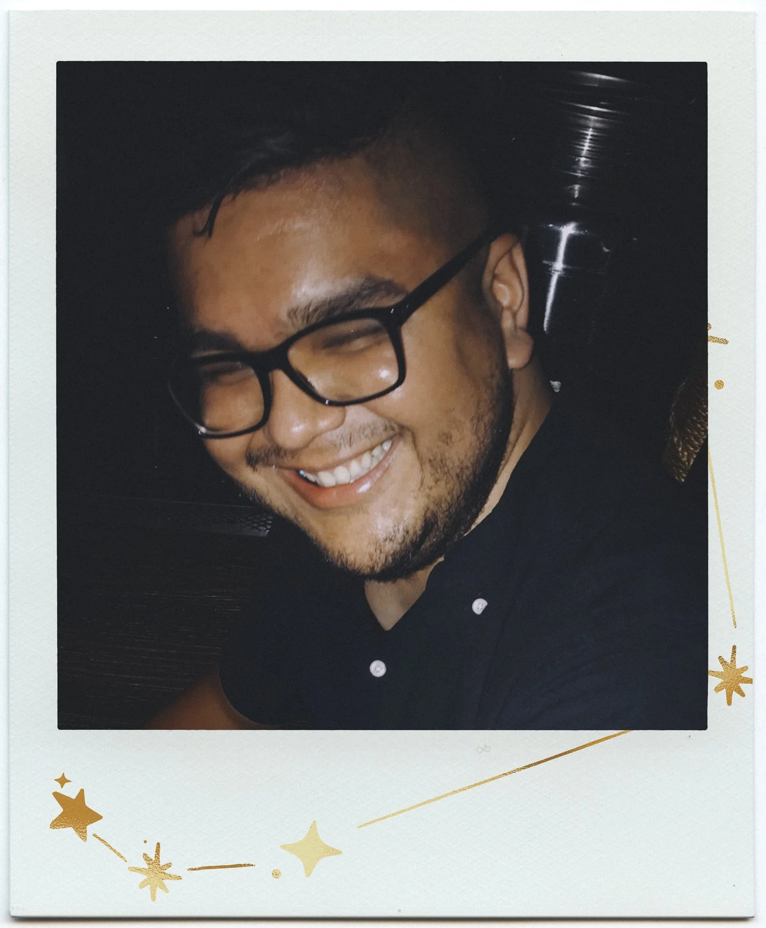 Bio portrait of Frankie Marin on Polaroid