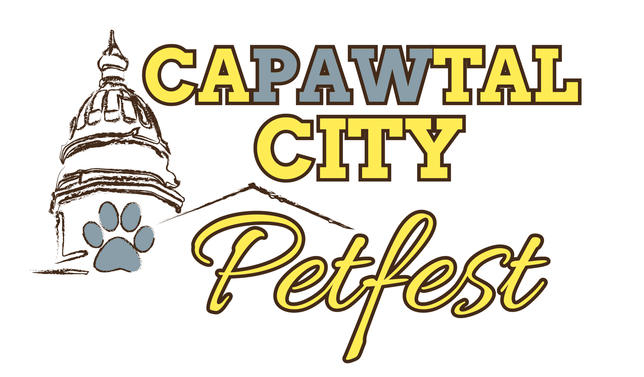 CaPAWtal City Petfest Logo