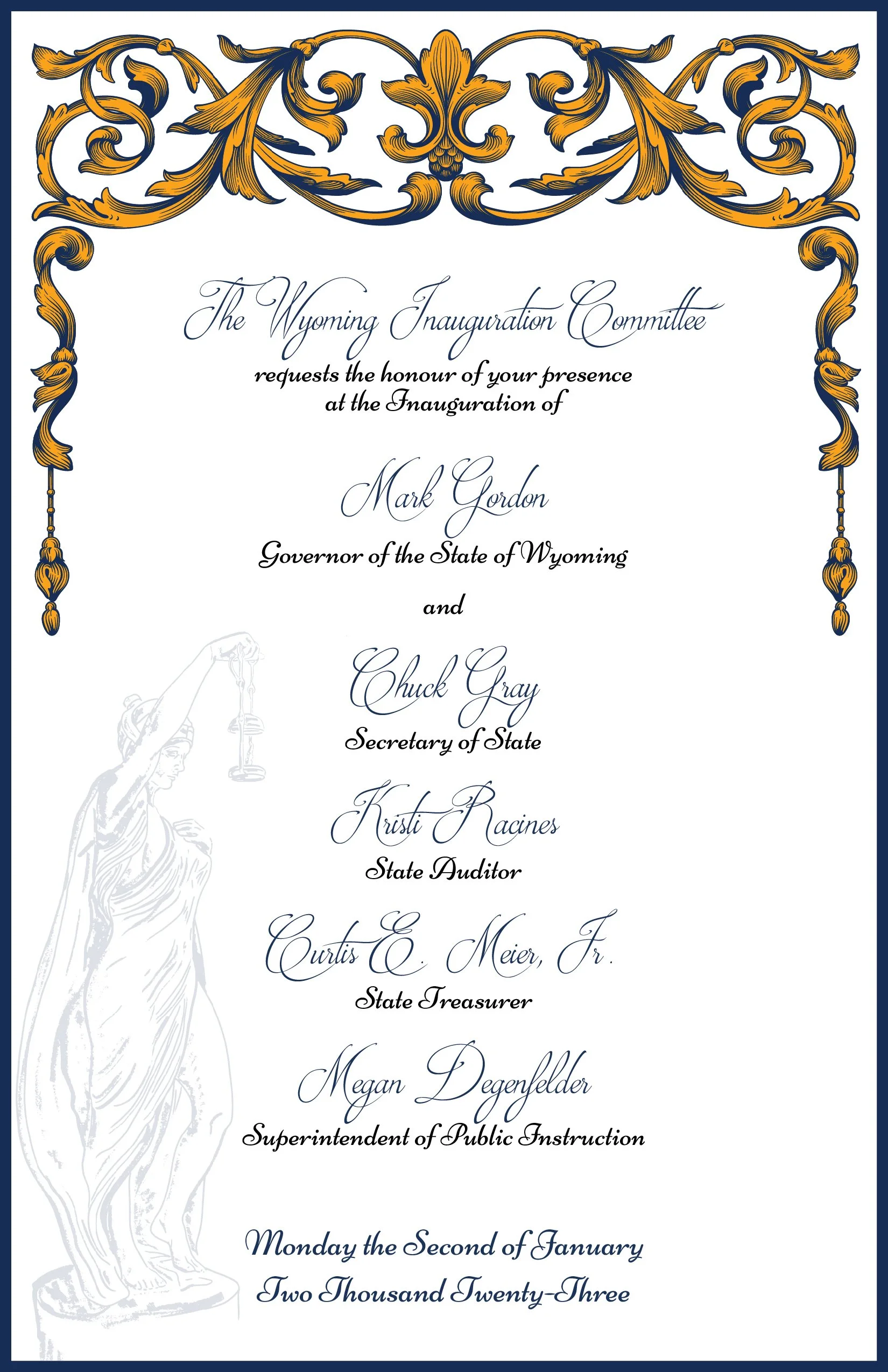 Inauguration Invitation