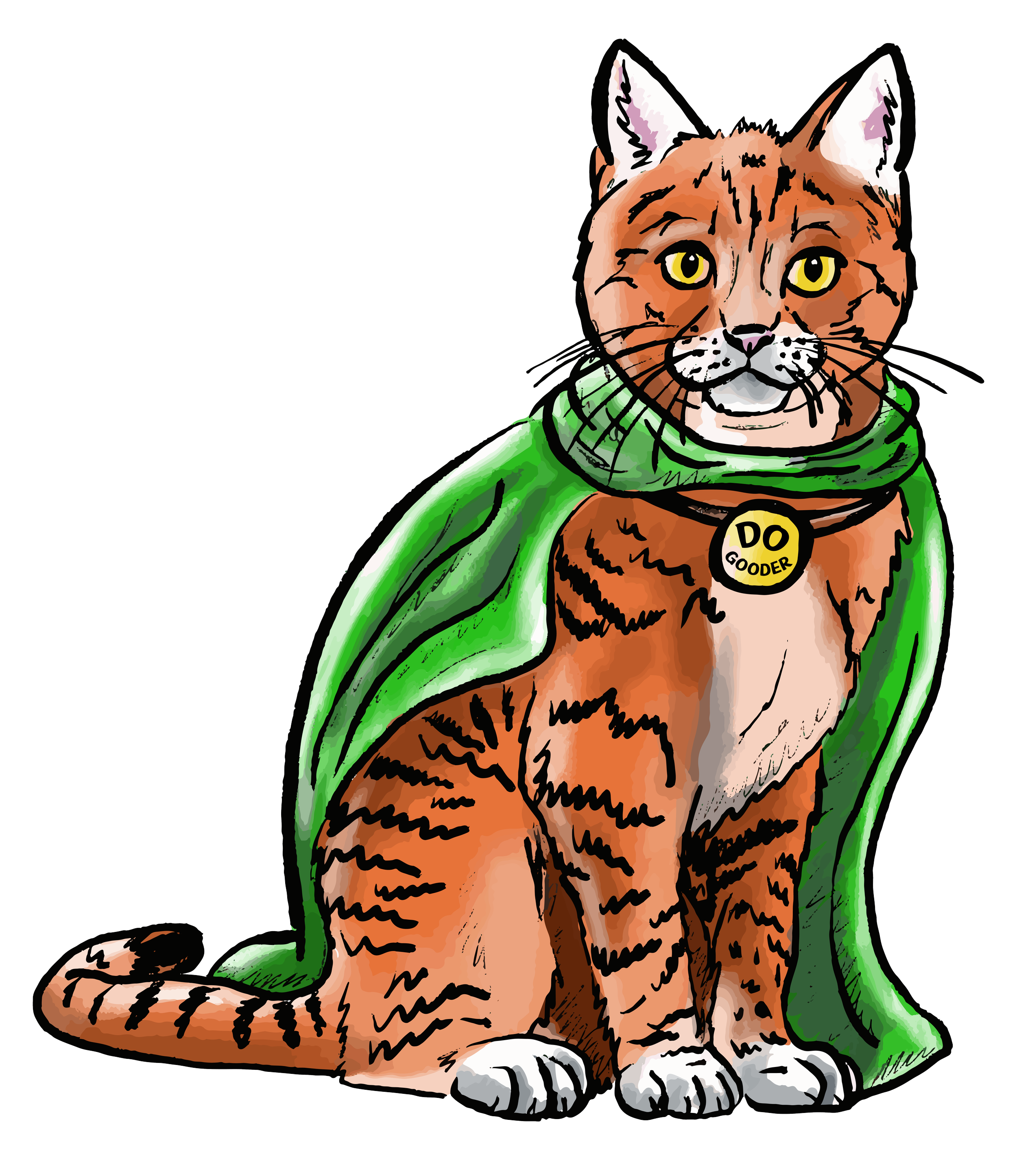 The "Do-Gooder" Comic Book Cat (Copy)