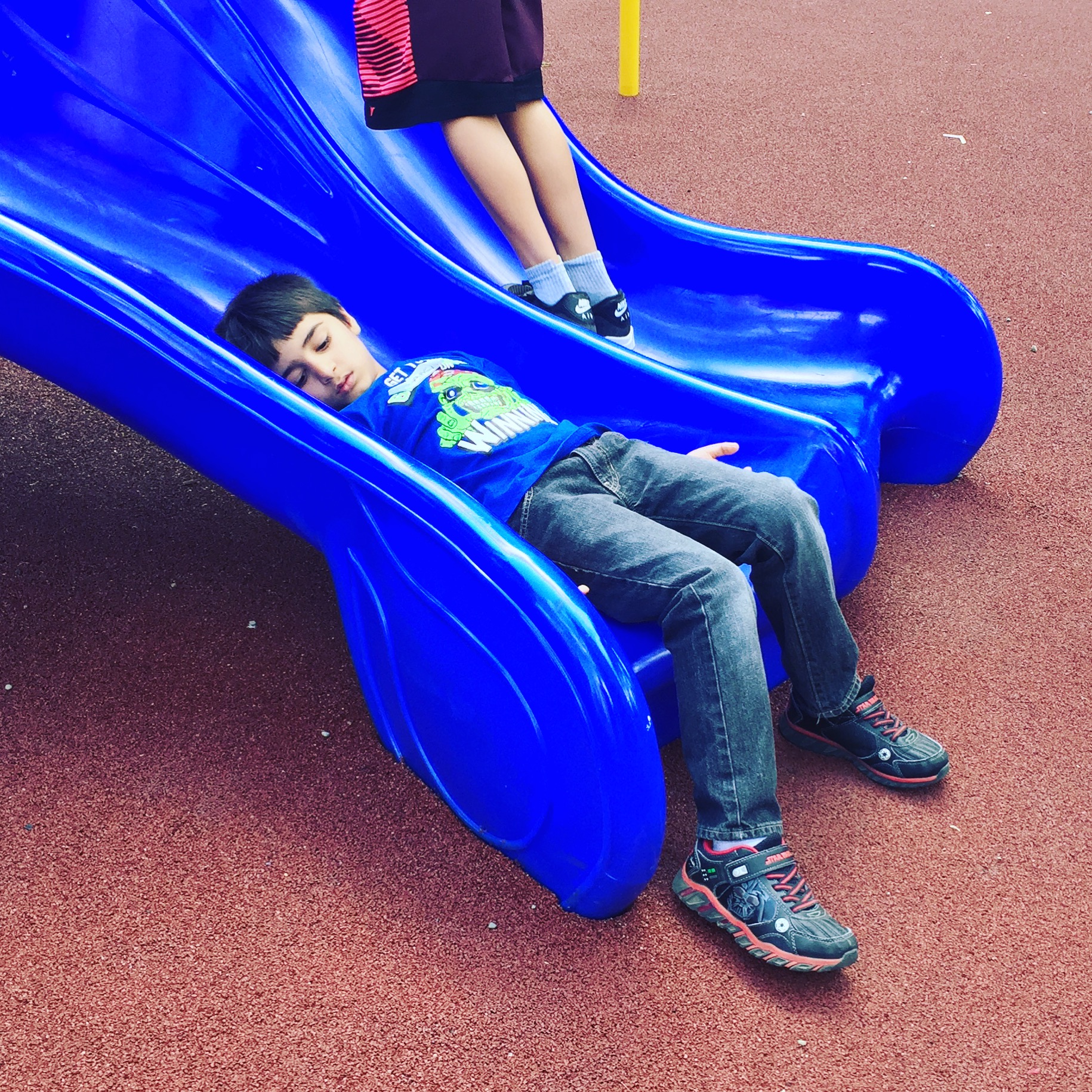 This little guy had a little too much fun...