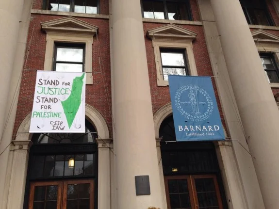 Barnard College Removes SJP Banner