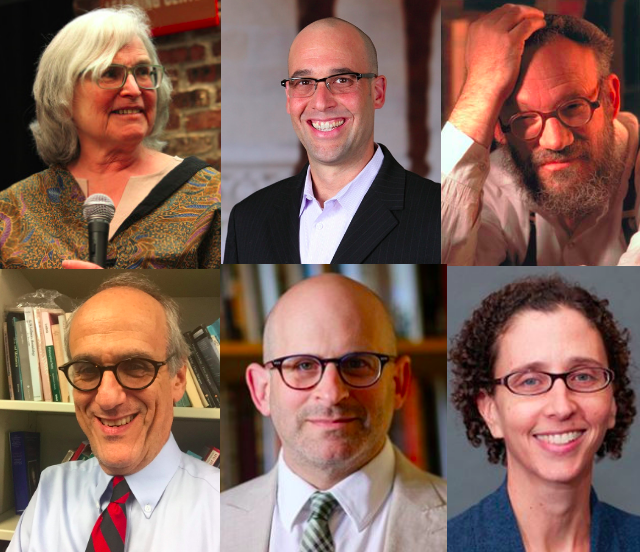 Top: Hasia Diner (L), Ari Y. Kelman (C), Daniel Boyarin (R). Bottom: Charles Manekin (L), Barry Trachtenberg (C), Marjorie Feld (R). 