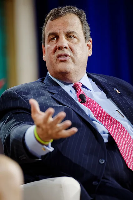 Former Governor Chris Christie signed NJ’s anti-boycott law in 2016. Photo: Michael Vadon/Flickr