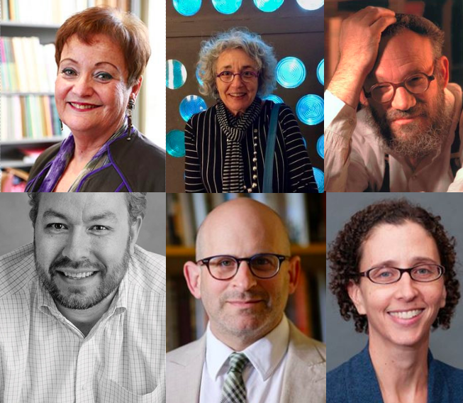Left to right. Top: Chana Kronfeld, Diane L. Wolf, Daniel Boyarin. Bottom: Aaron Hahn Tapper, Barry Trachtenberg, Marjorie Feld. 