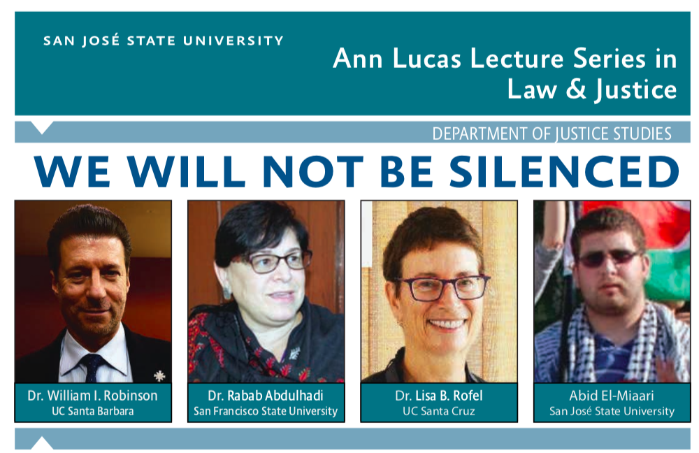 The Department of Justice Studies’ event about suppression.