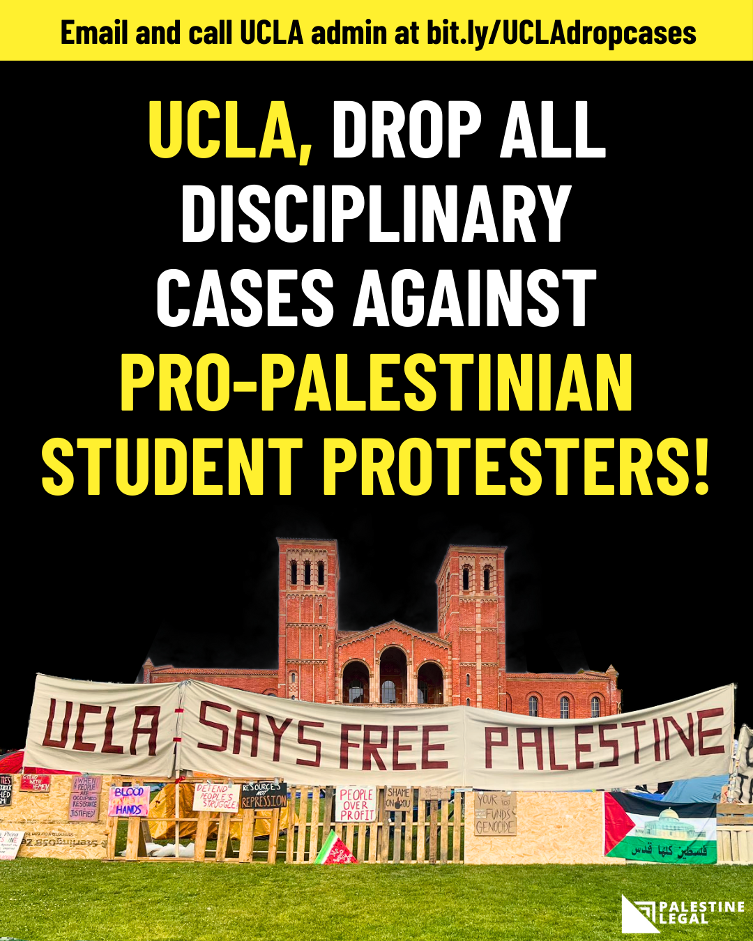 UCLA: Drop All Disciplinary Cases Against Pro-Palestinian Student Protesters