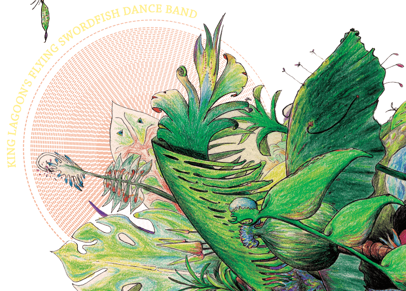 Beautiful hand drawn artwork by King Lagoon’s own Rodrigo Kerr.