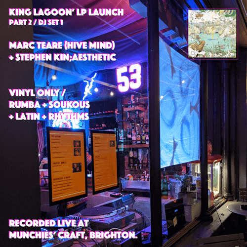 On the night we were thoroughly treated to an array of carefully collected wax from Marc, with a vibrant Afro-Latin thread, opening the set with 45mins or so of hot solo selecting, before Stephen Kin;Aesthetic joined for back-to-back spins and plenty of ooooh, what’s-that-record moments, across the night…