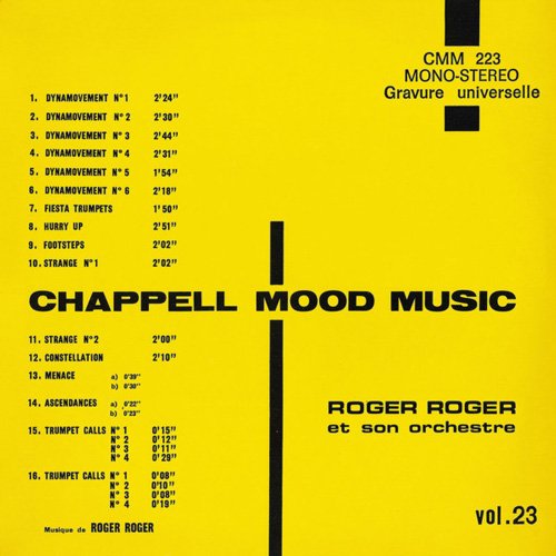 1. Roger Roger et son orchestra - Dynamovement no. 4 [1974, Chappell]