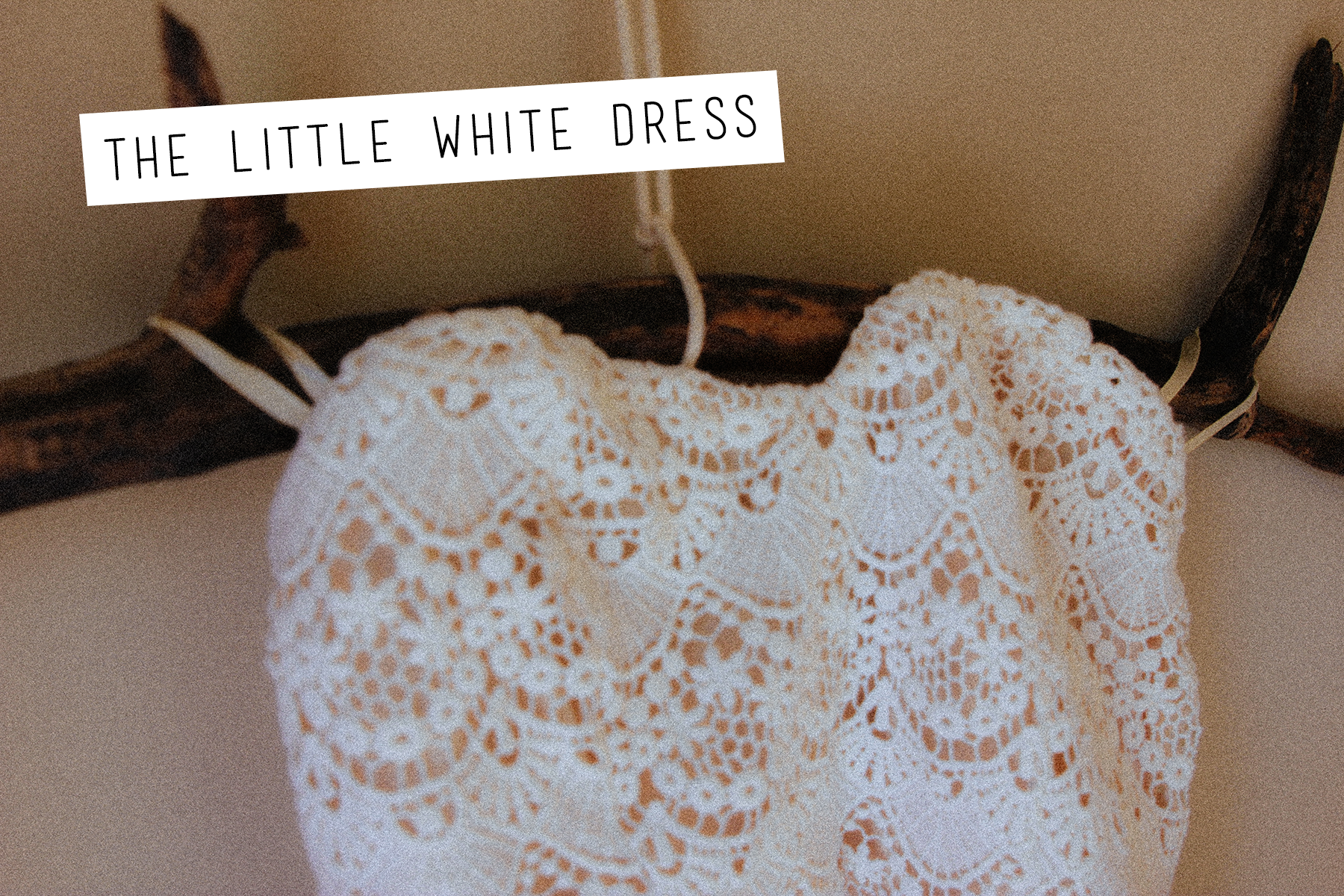 Ark & Co Beige Crochet Lace Strapless Dress