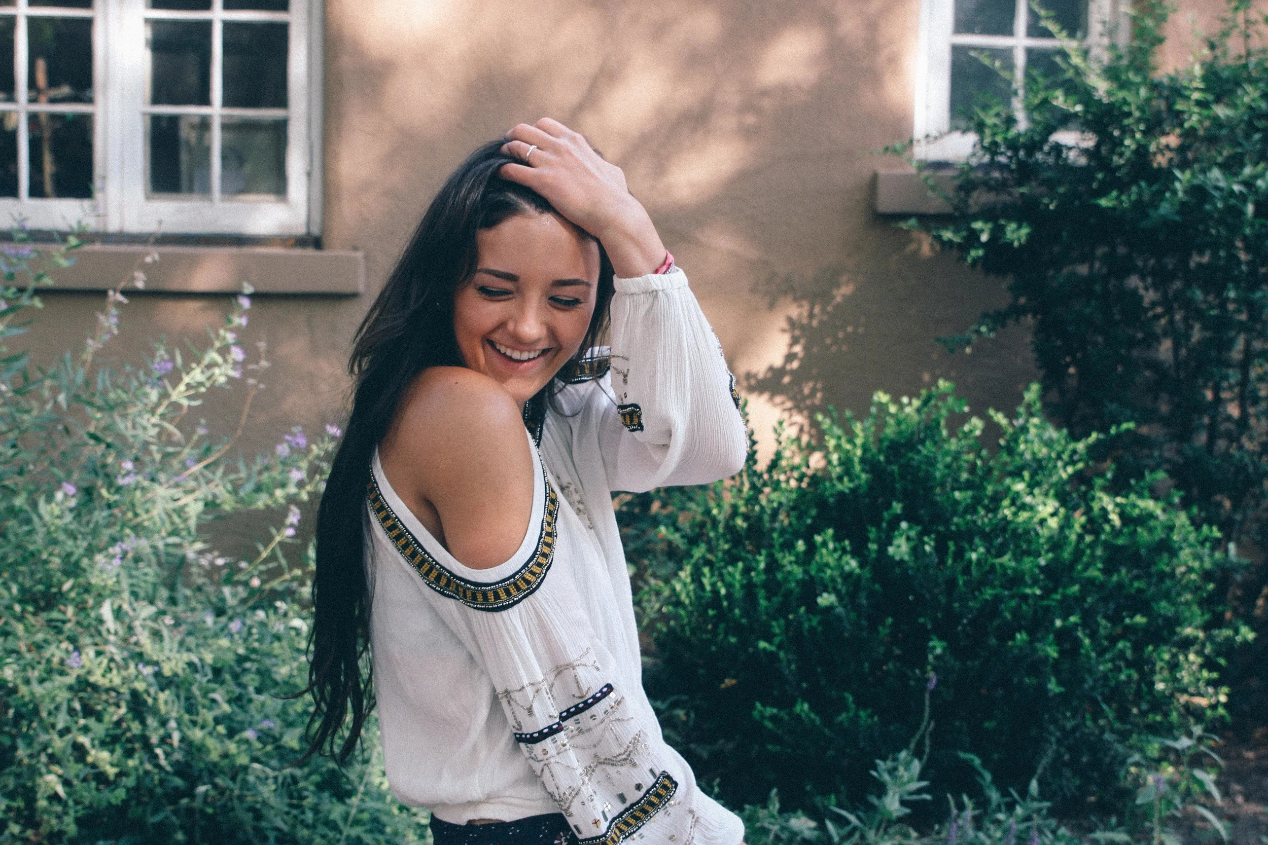 Free People Give Him The Cold Shoulder Top, Free People Sophie's Printed Skort (Navy Combo)