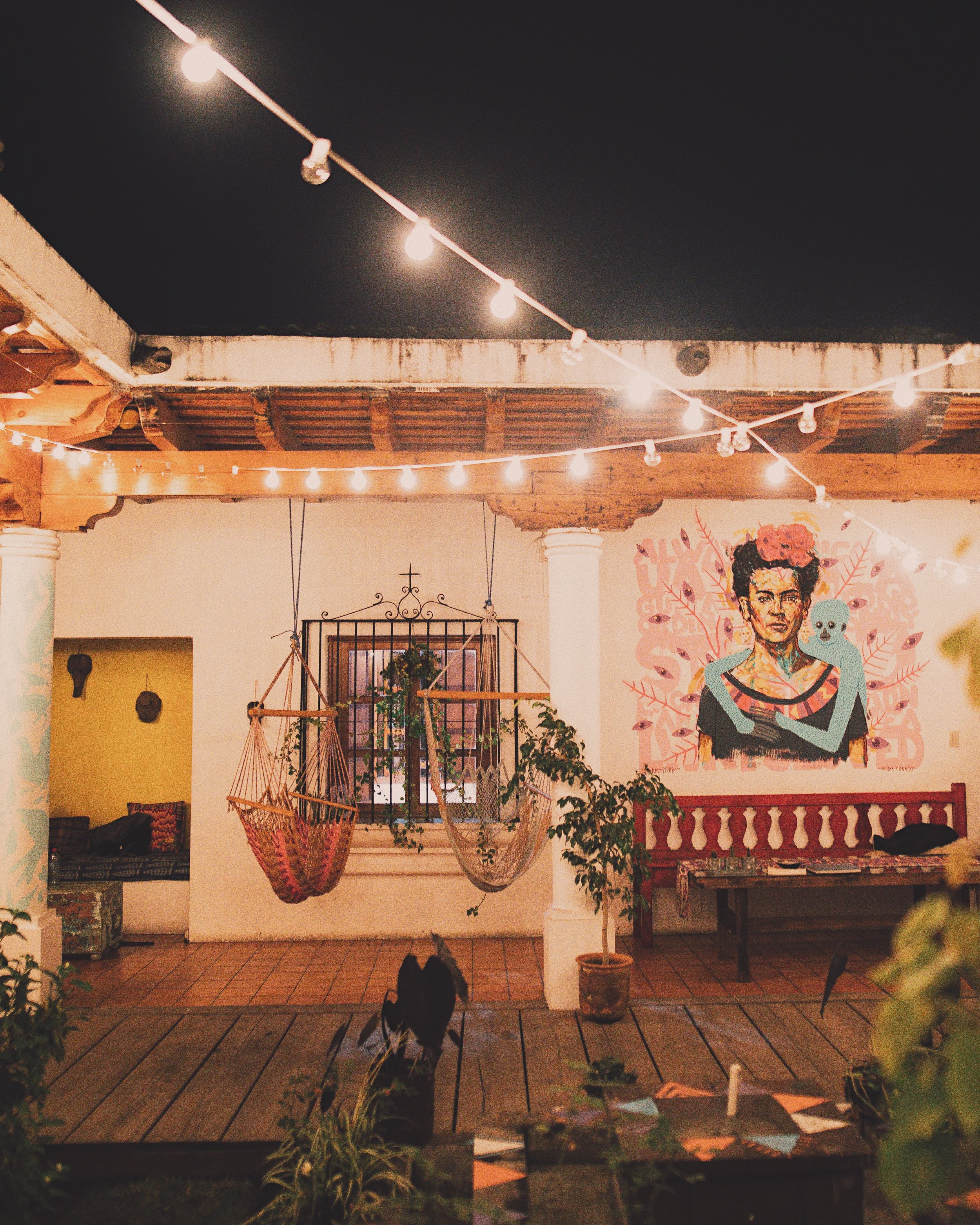 enjoyed a cleansing Ayurvedic dinner of curry, greens, basmati rice & starfruit chutney at Stela 9 Boutique + AirBNB 