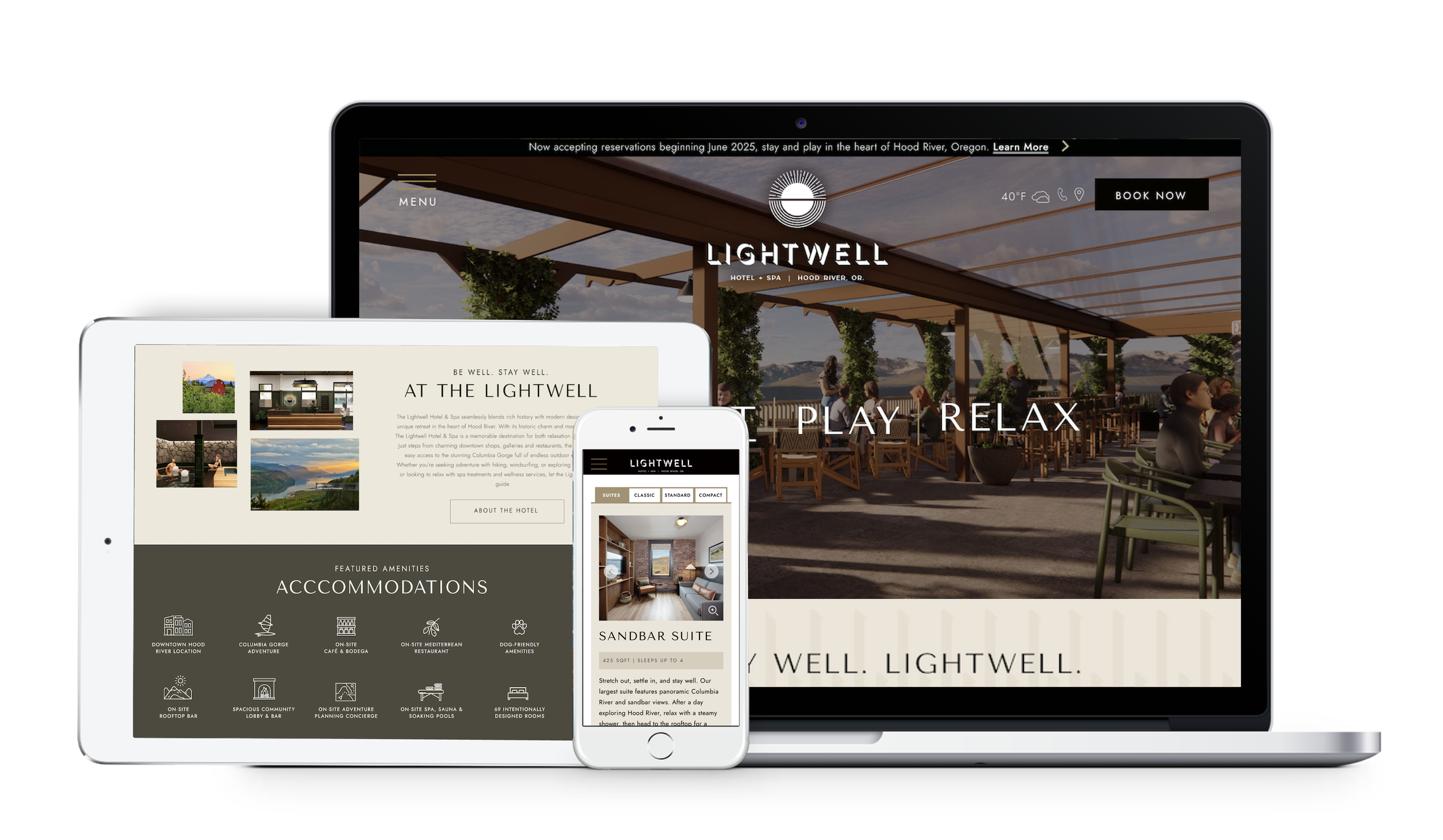 Lightwell Hotel + Spa Website