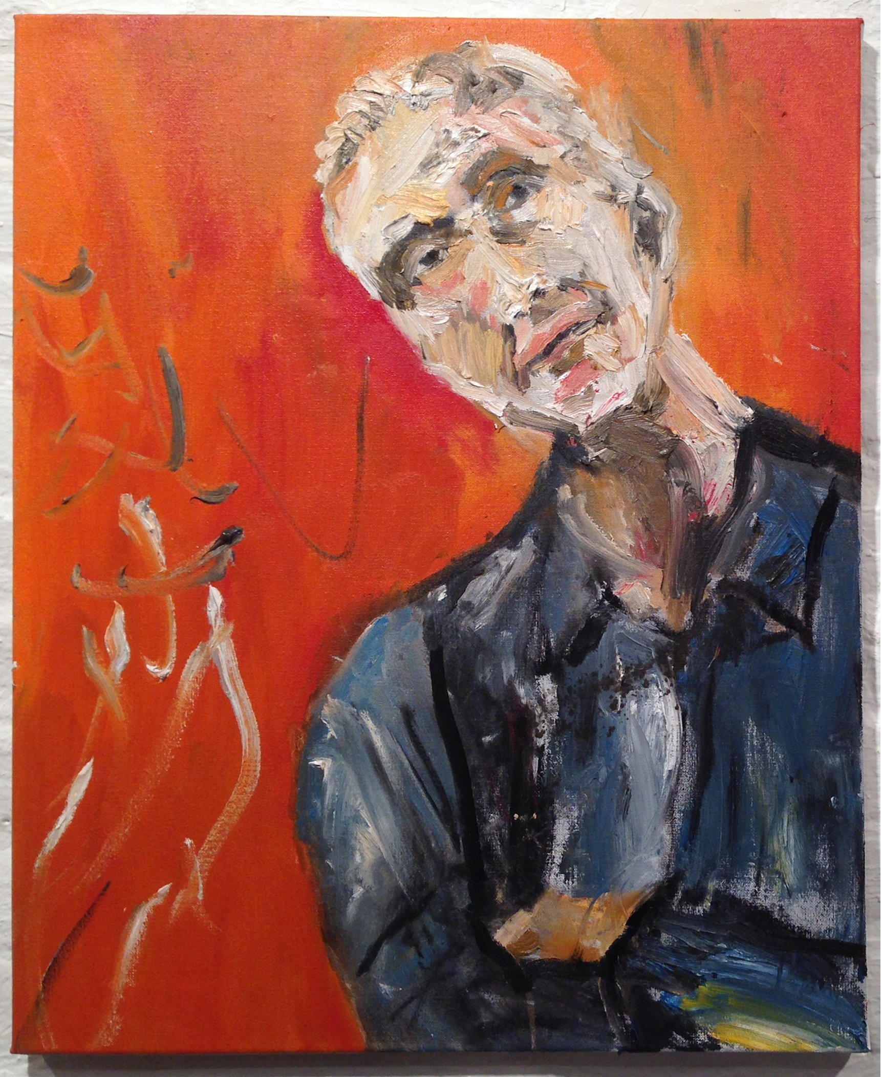 Tom Sleigh, painting by Michael Hafftka